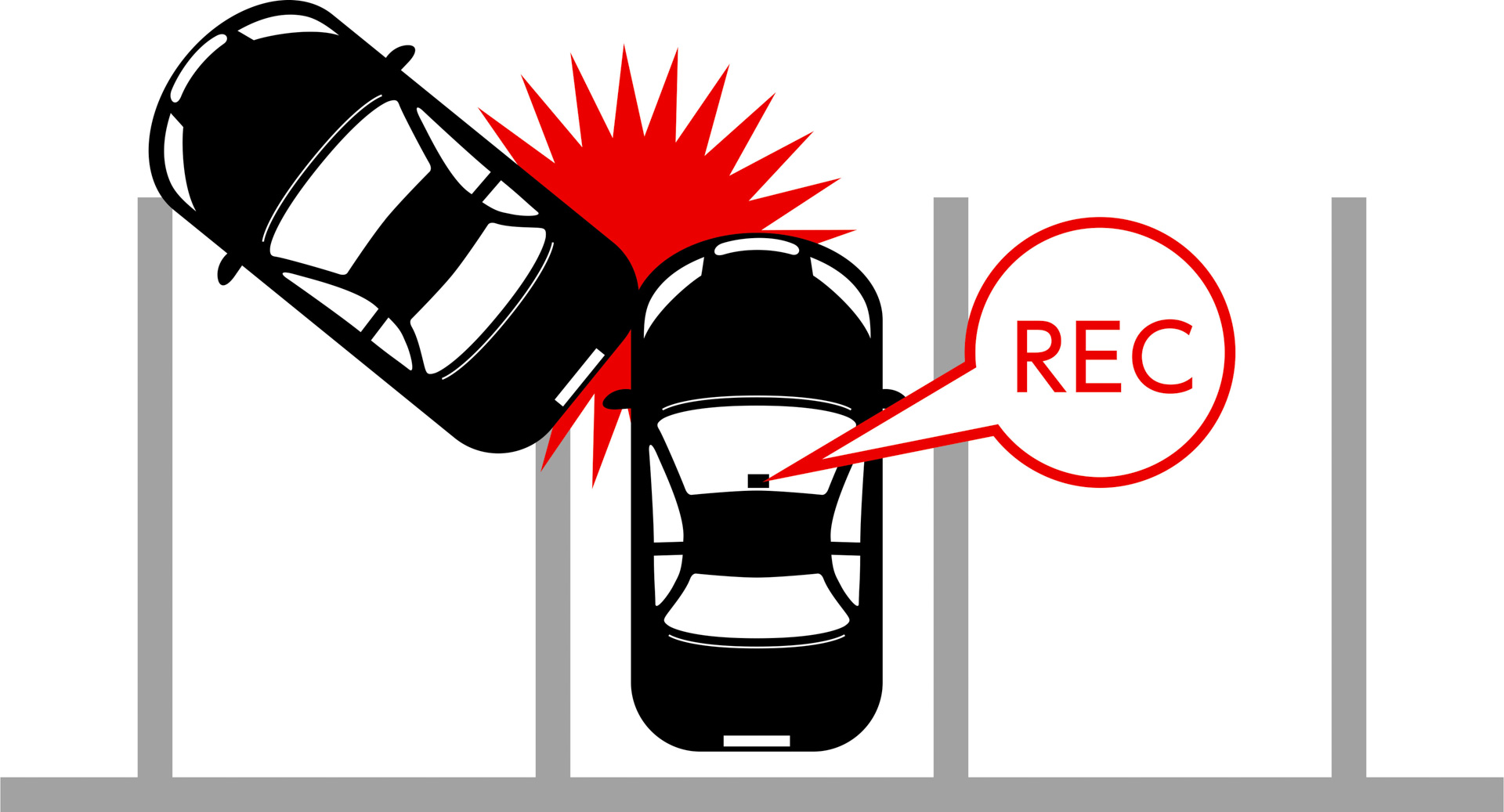 駐車監視機能搭載。別売オプションの駐車監視・直接配線コード「HDROP-14」を接続することで、製品の駐車監視機能を使用できる。駐車中も衝撃を検出し、衝撃前/衝撃後の映像を記録することや常時録画を行なうことができる