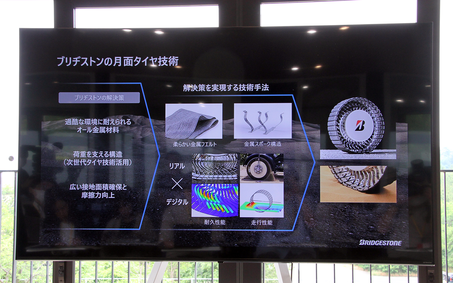 ブリヂストンの月面タイヤ技術