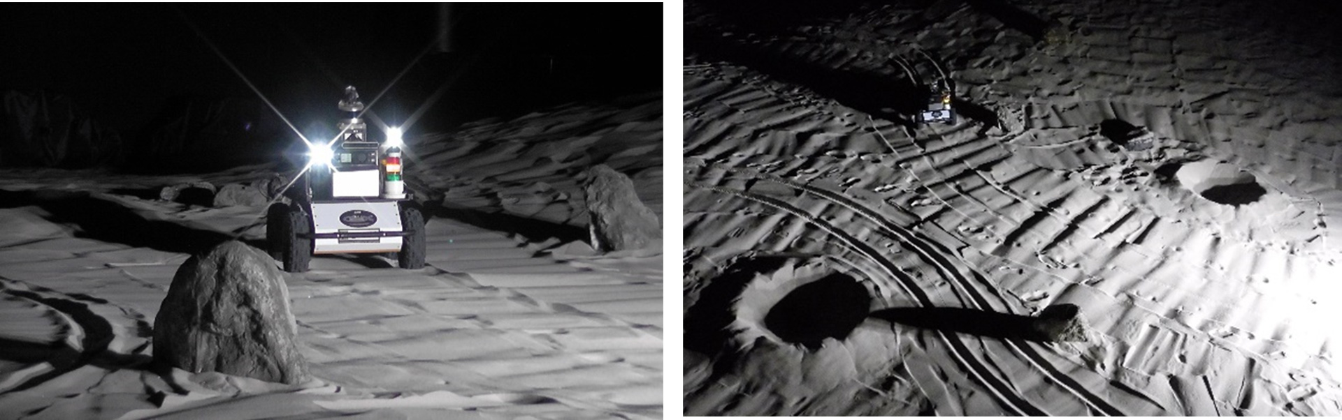 実証実験の様子＠JAXA宇宙探査実験棟