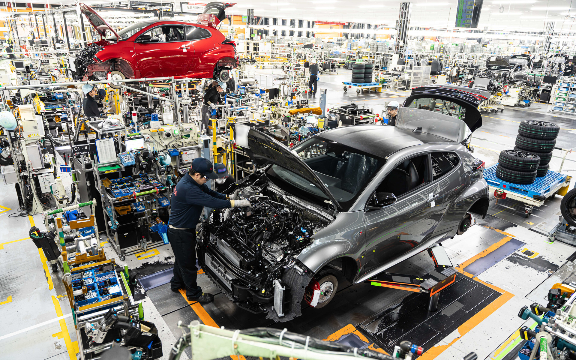 GRファクトリーで生産の進む進化型GRヤリス