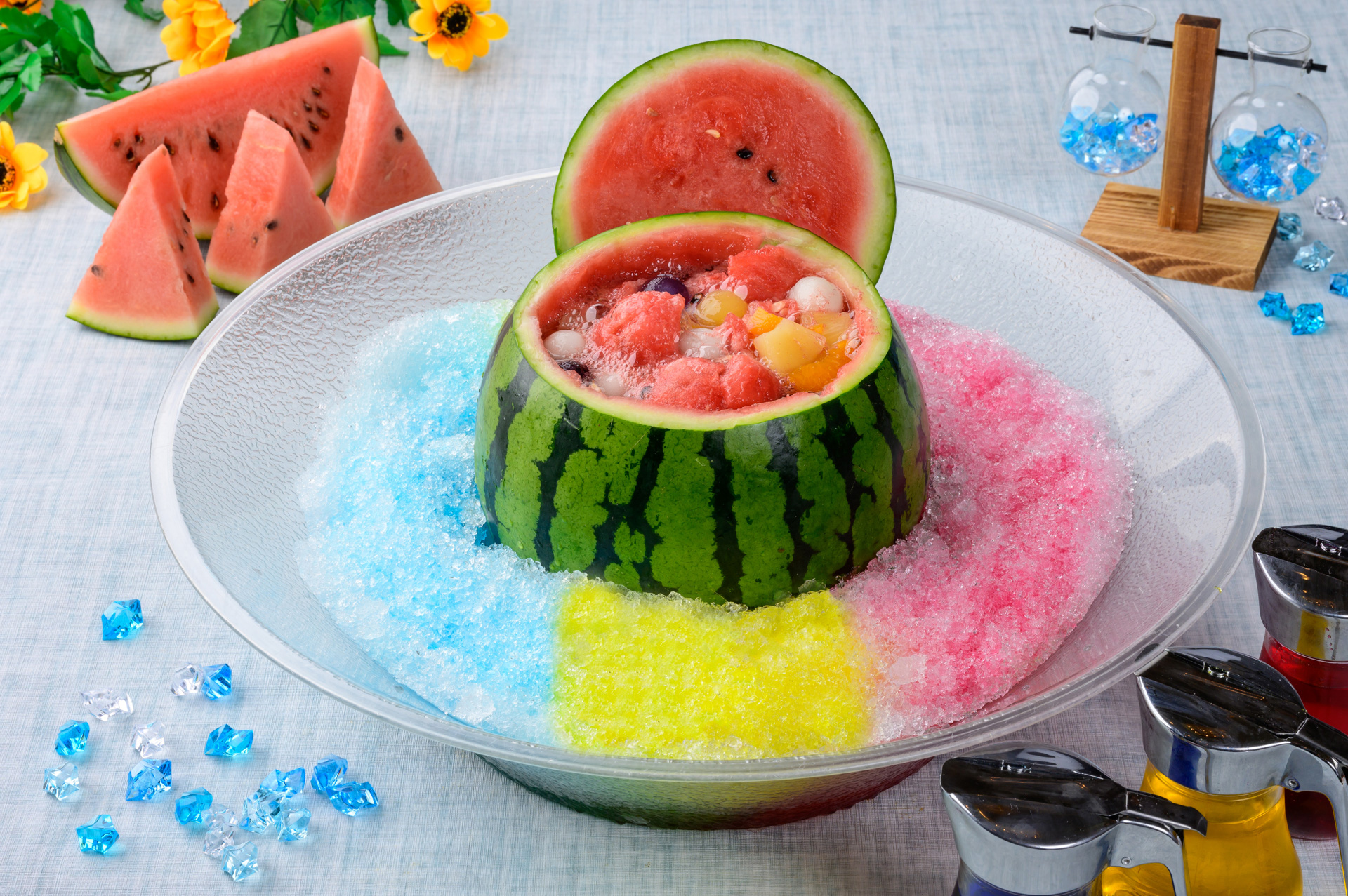 WAO!あけてびっくり すいかdeサマースイーツ、店舗：プッチタウンキッチン、価格：4500円