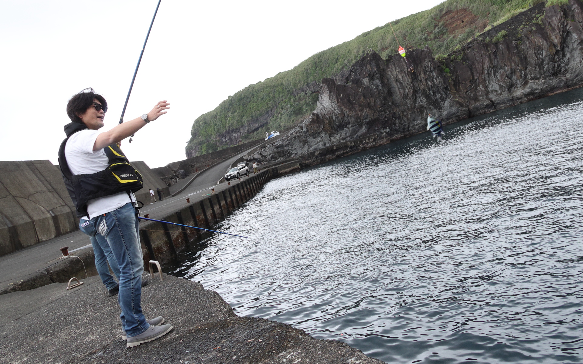 最初の釣果はオヤビッチャ