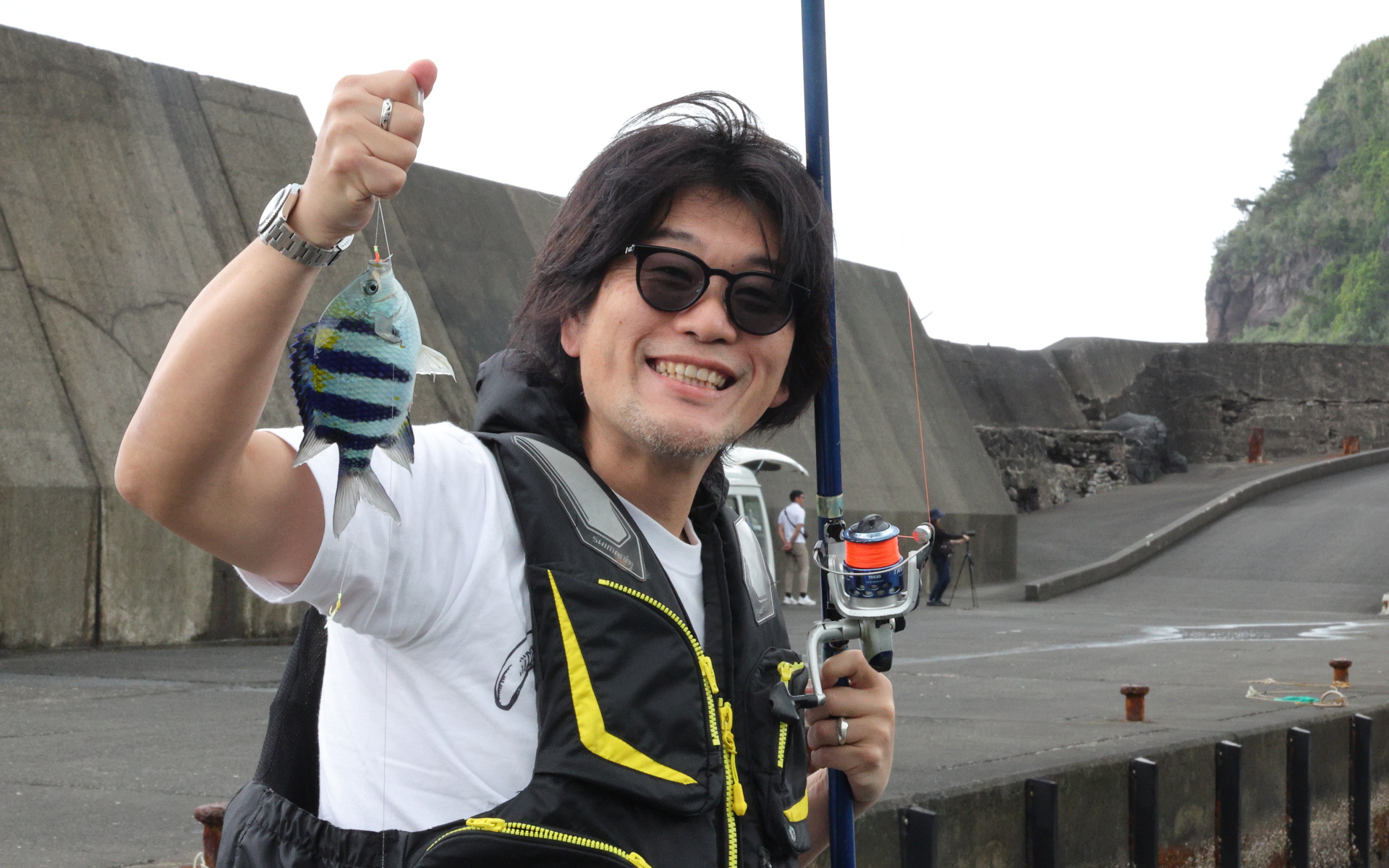 最初の釣果はオヤビッチャ