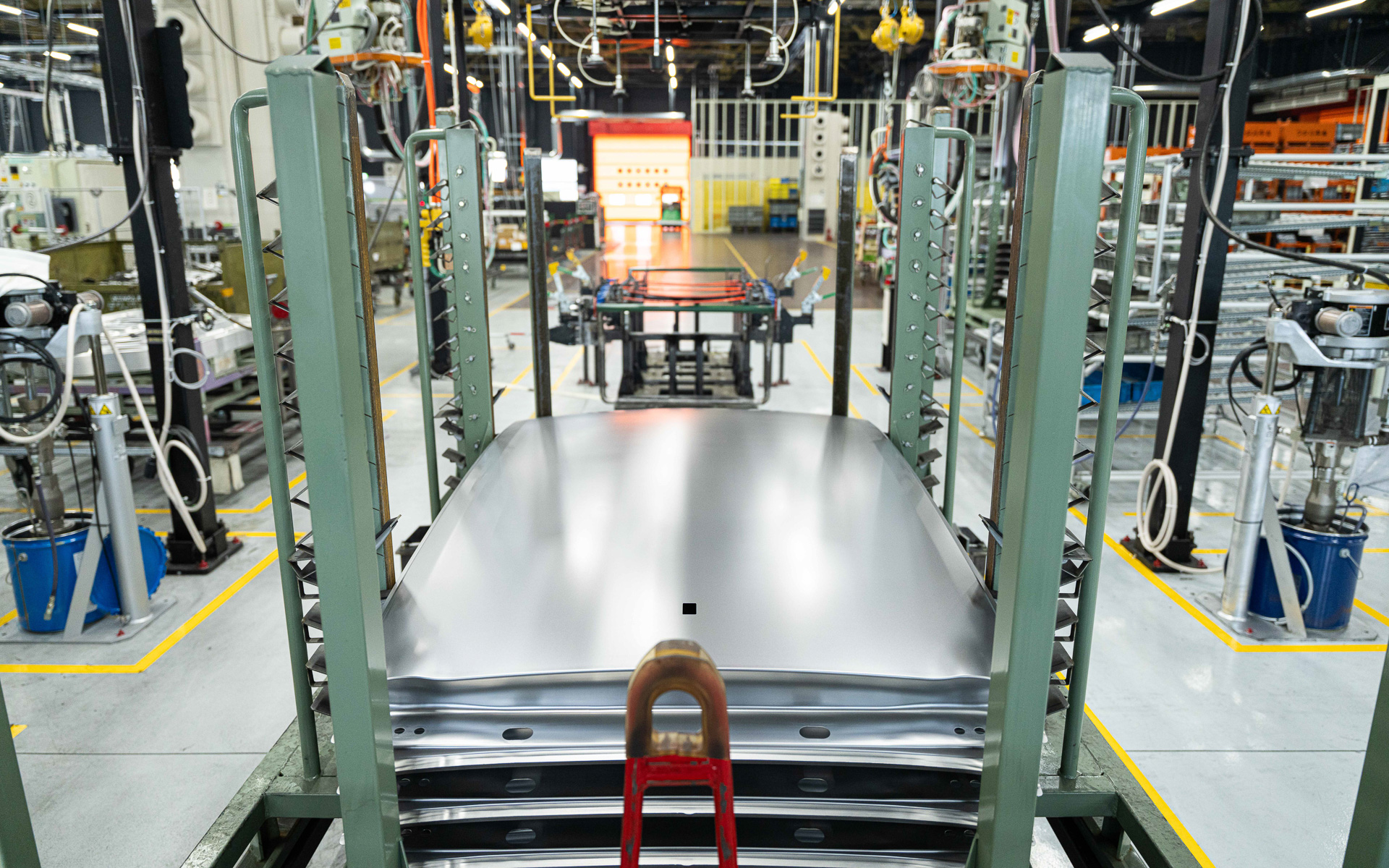 別の角度からパネルを見たところ