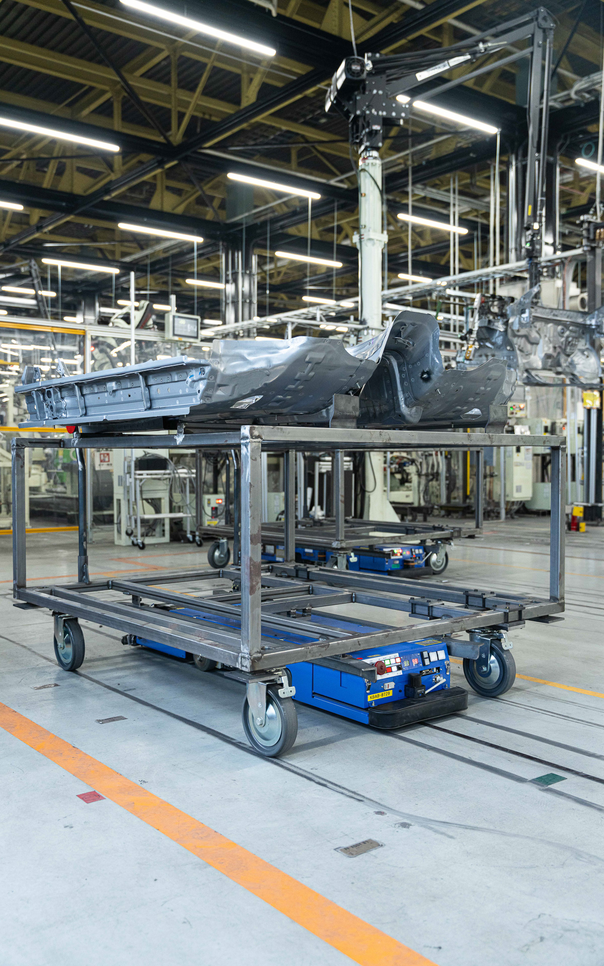 架台の異なるAGV