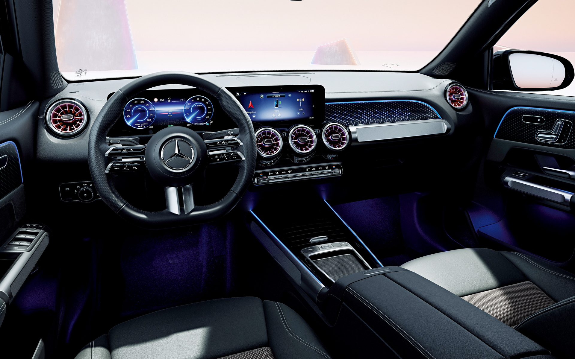 バッテリEVモデル「EQB」のインテリア