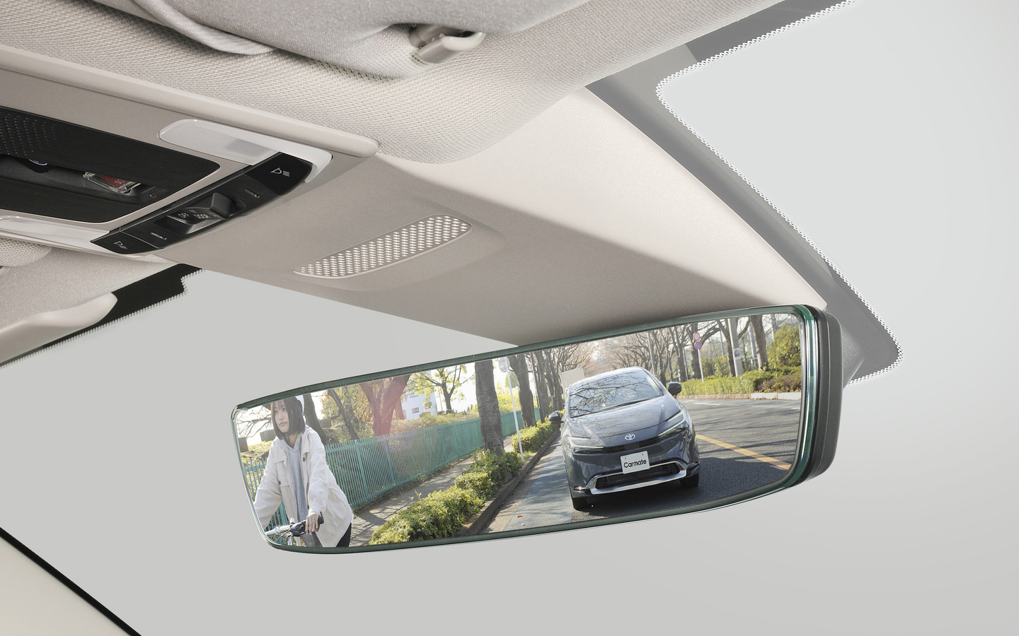 ZR-V、シビック、アコードなどに適合する「ホンダ専用ワイドリアビューミラー B クローム鏡」（PL221）