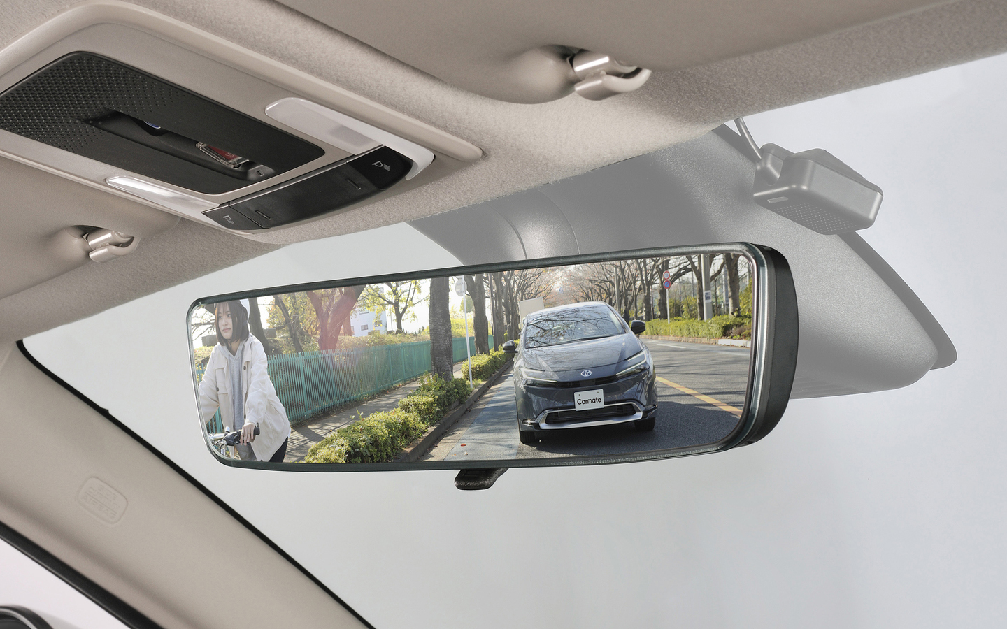 WR-V、シビック タイプRなどに適合する「ホンダ専用ワイドリアビューミラー C クローム鏡」（PL222）