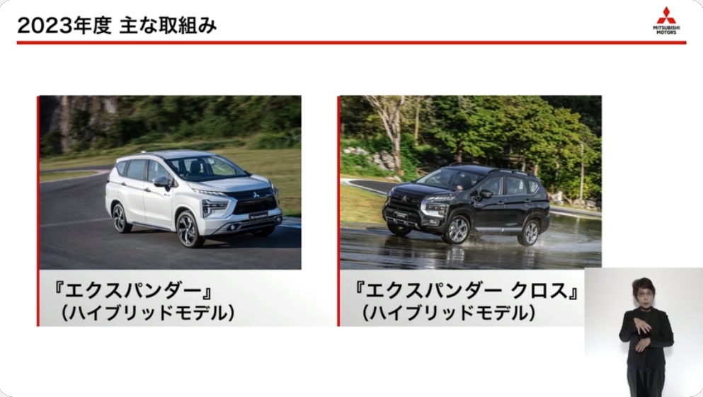 クロスオーバーMPVの「エクスパンダー」「エクスパンダー クロス」にはHEV（ハイブリッドカー）をラインアップに追加