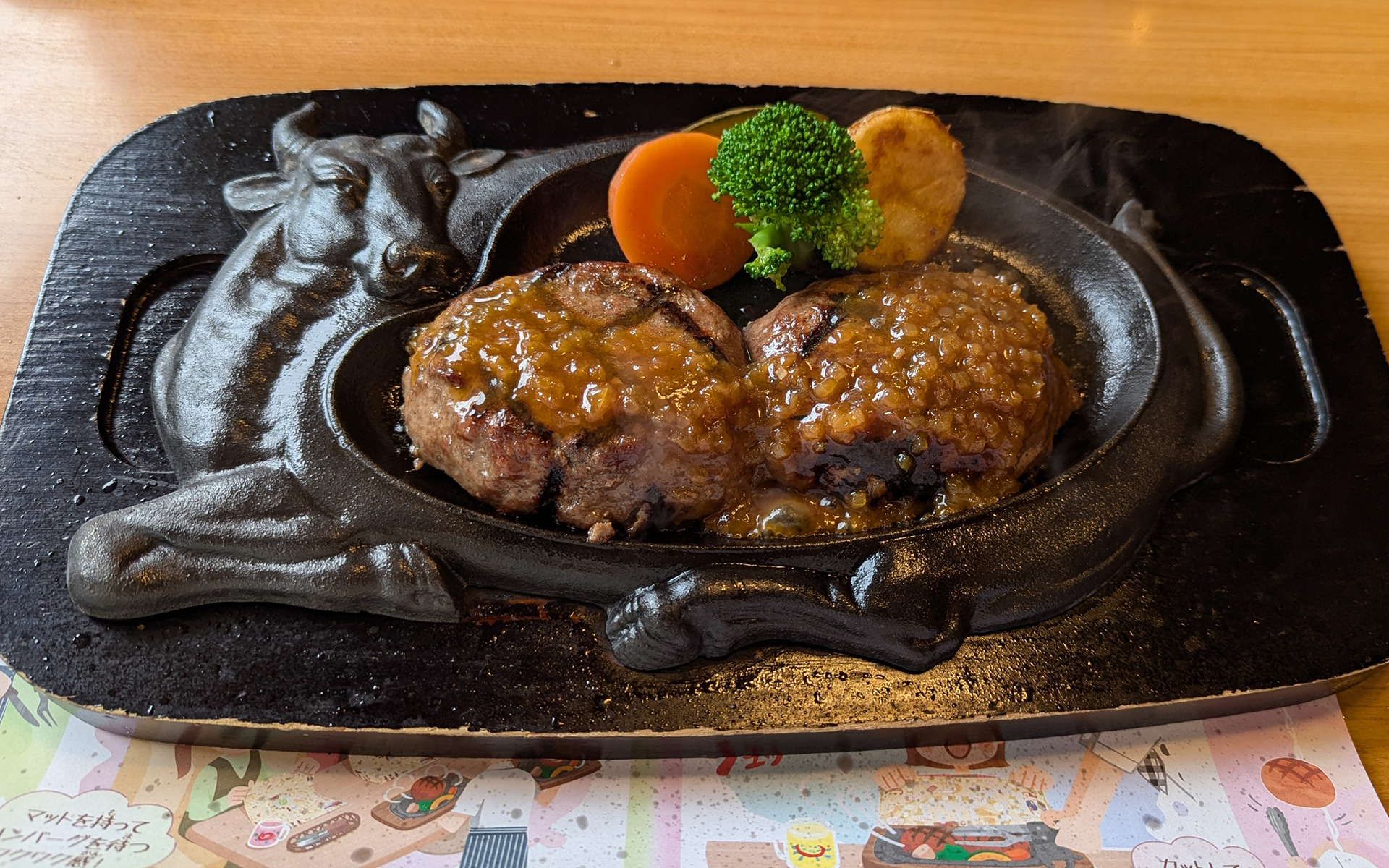 有名なハンバーグを食べに行きました。次にありつけるのは果たしていつになるのやら……