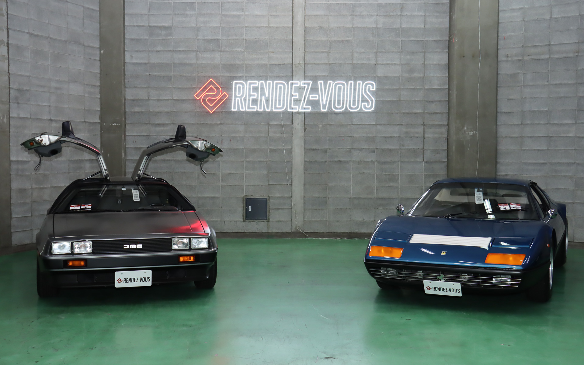 新サービスでYokohama Baseに保管される車両はこれから共同オーナーに申し込む人の希望で決定されるため、発表会当日はRENDEZ-VOUSのスタッフや関係者などが所有するクルマを「新サービスを利用するとどんなクルマに乗れるようになるのか」をイメージしてもらえるよう展示した