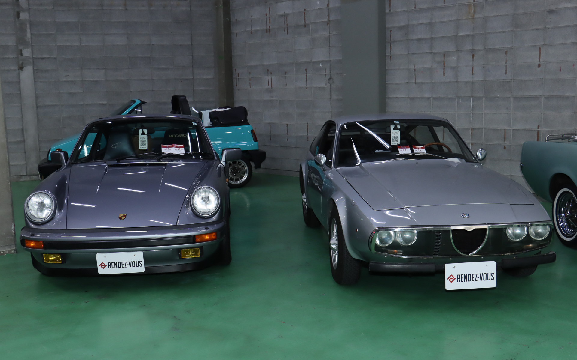 新サービスでYokohama Baseに保管される車両はこれから共同オーナーに申し込む人の希望で決定されるため、発表会当日はRENDEZ-VOUSのスタッフや関係者などが所有するクルマを「新サービスを利用するとどんなクルマに乗れるようになるのか」をイメージしてもらえるよう展示した