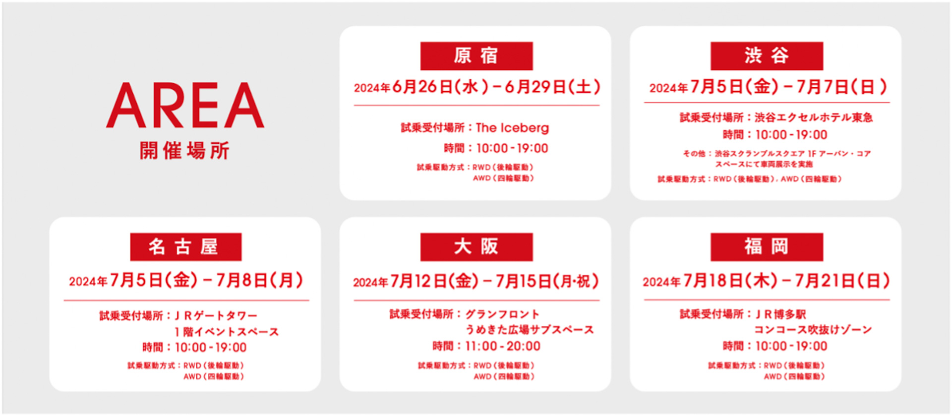 「BYD SEAL」の導入に付帯するマーケティング活動として展示試乗イベントを開催