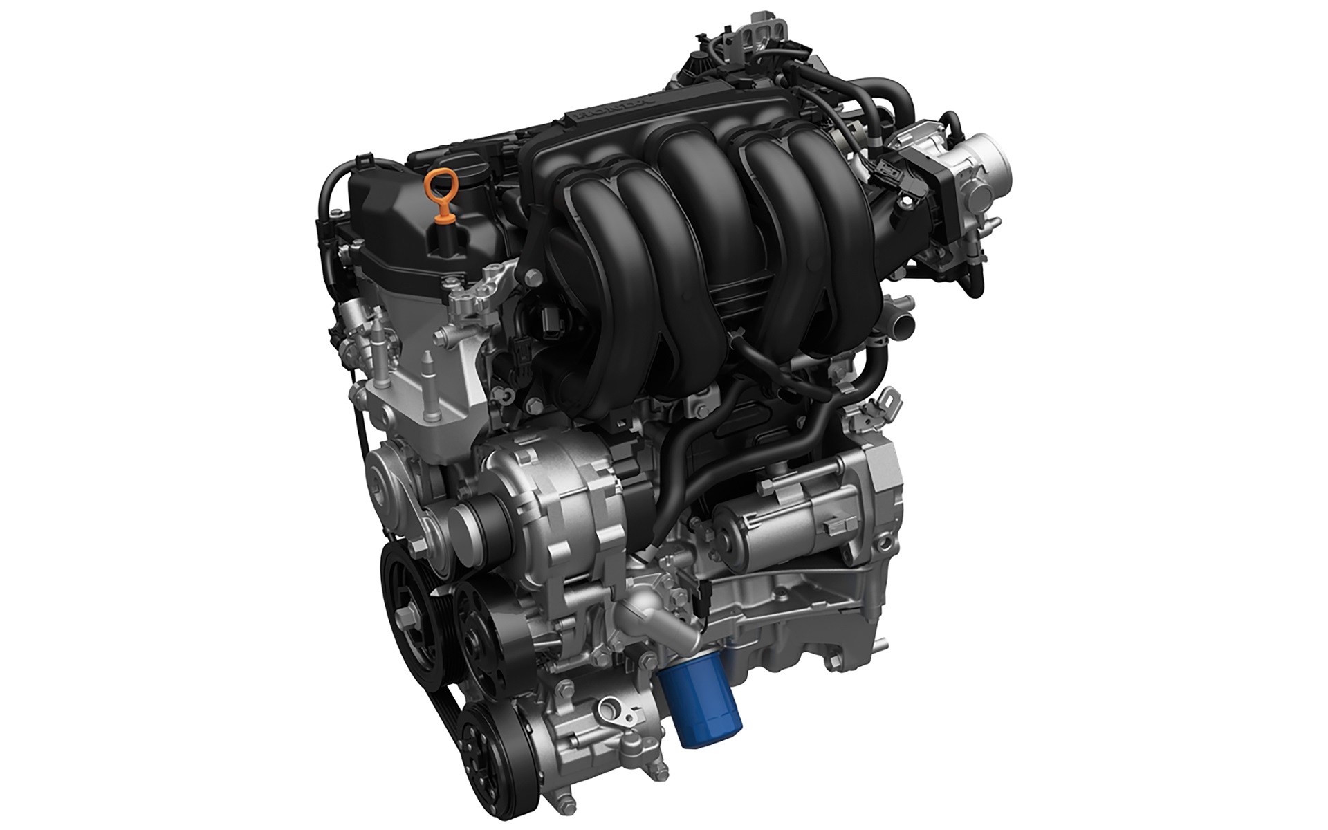 ガソリンモデルが搭載する直列4気筒1.5リッターDOHC i-VTECエンジンは、最高出力87kW（118PS）/6600rpm、最大トルク142nm/4300rpmを発生。そこにトルクコンバータ付き無段変速ATが組み合わせられる