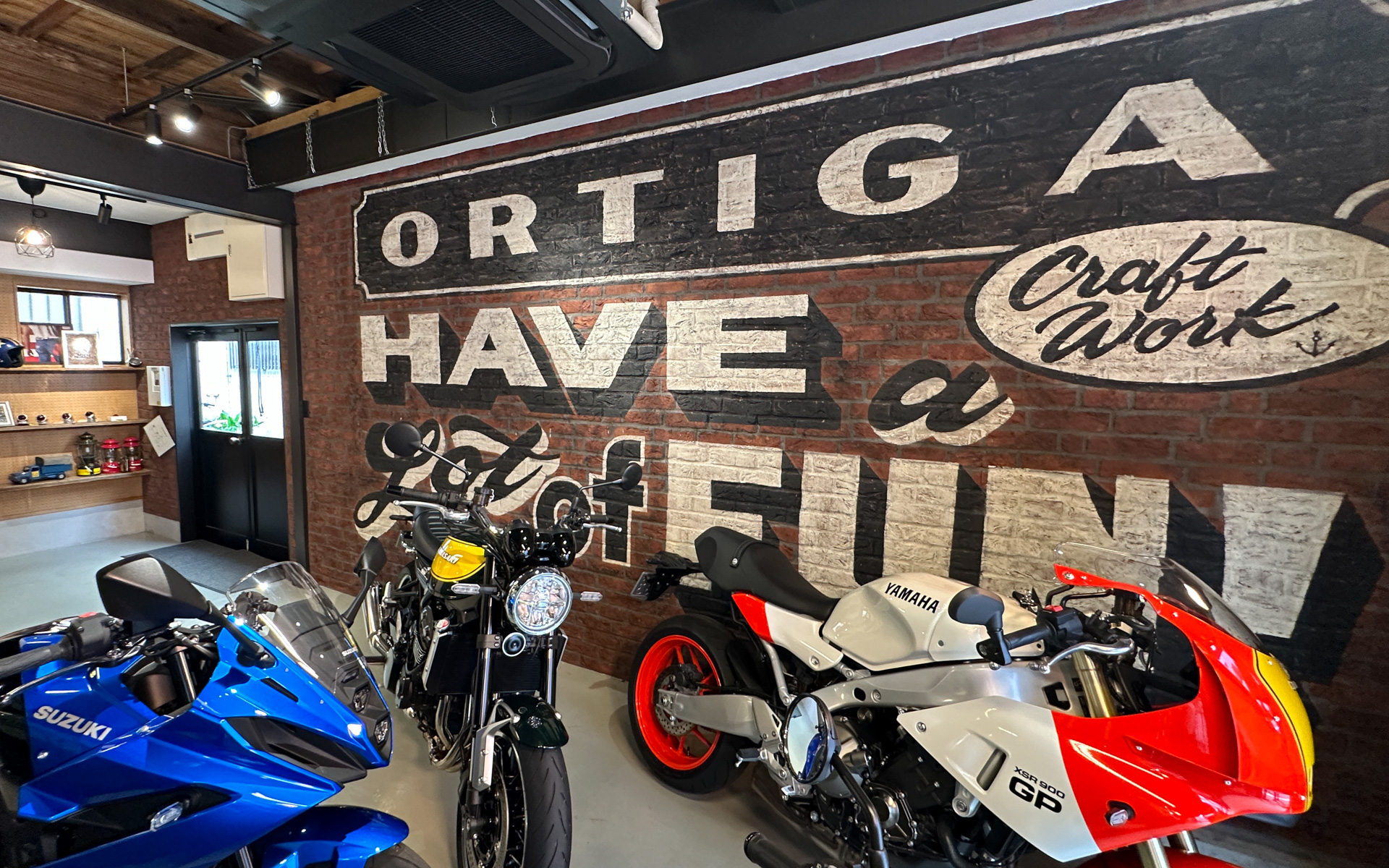 会場となったライダーズカフェ「ORTIGA」東京都台東区雷門2-16-3