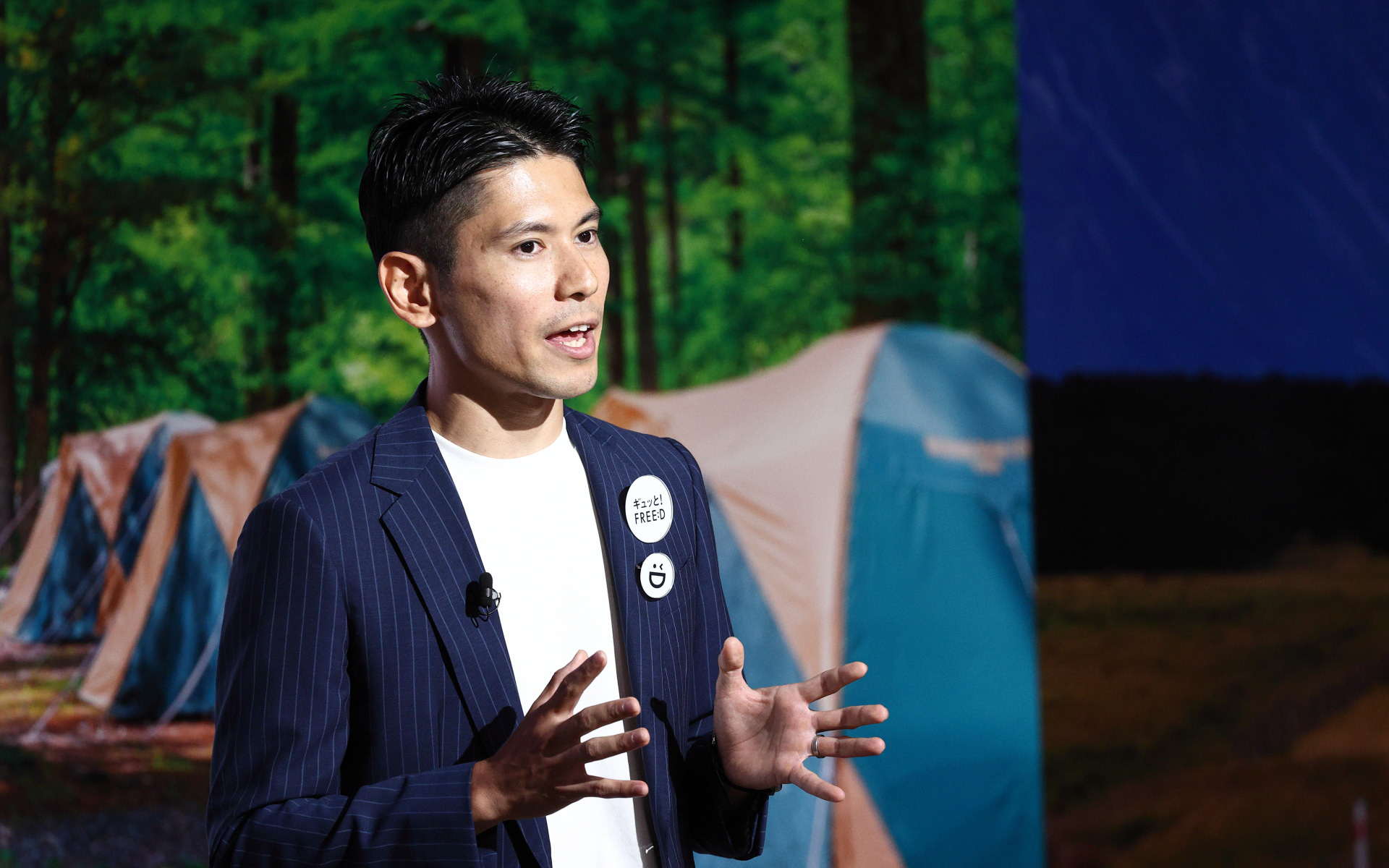 新型フリードを紹介する本田技研工業 商品ブランド部 商品企画担当 佐藤晋寛氏