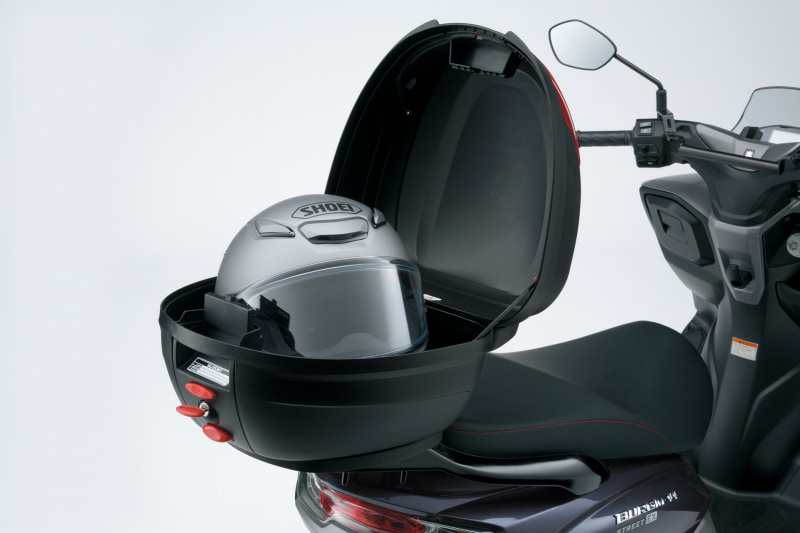 スズキ、「バーグマンストリート125EX」で純正トップケース購入 