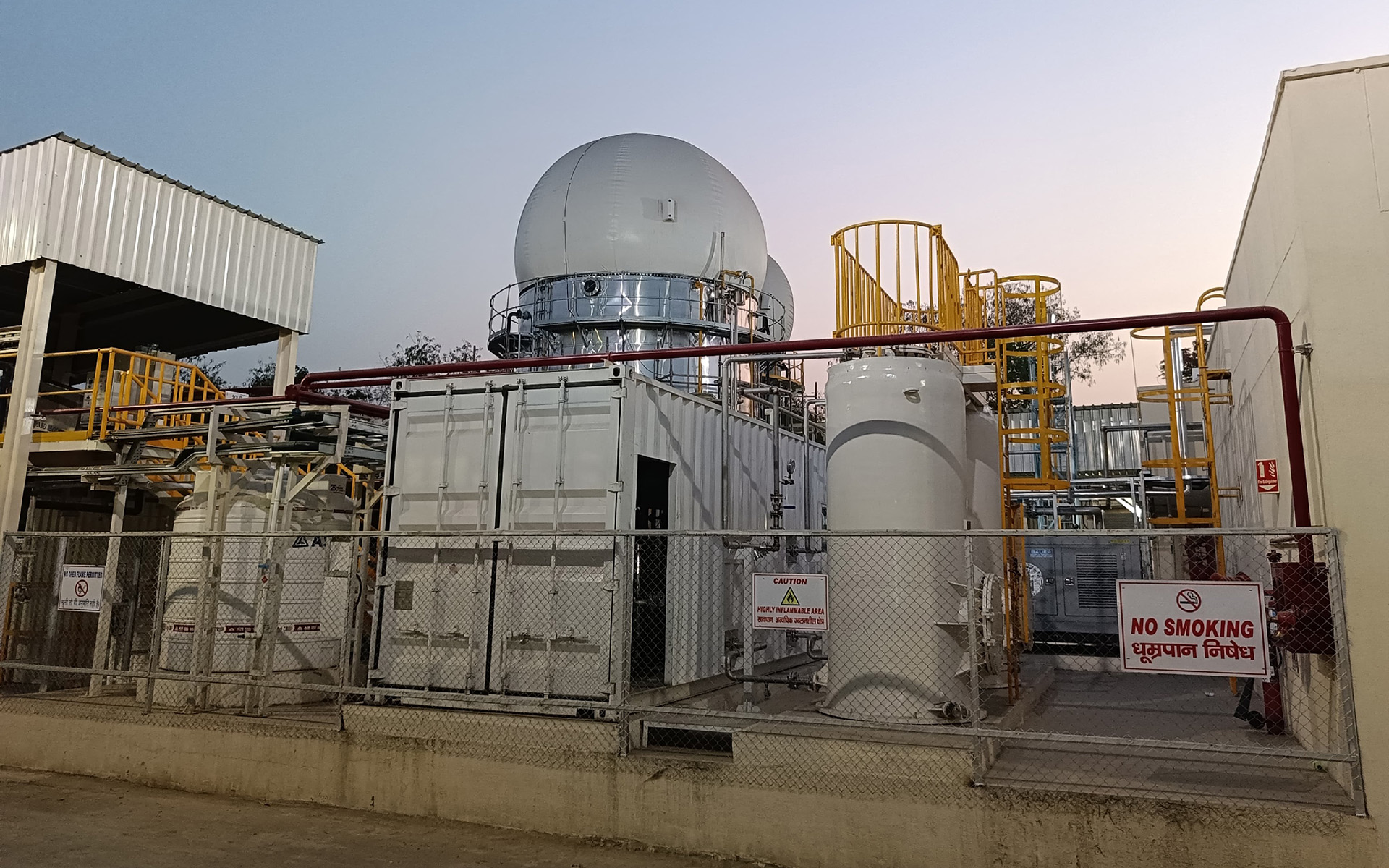 インド・マネサール工場でバイオガスプラントを稼働