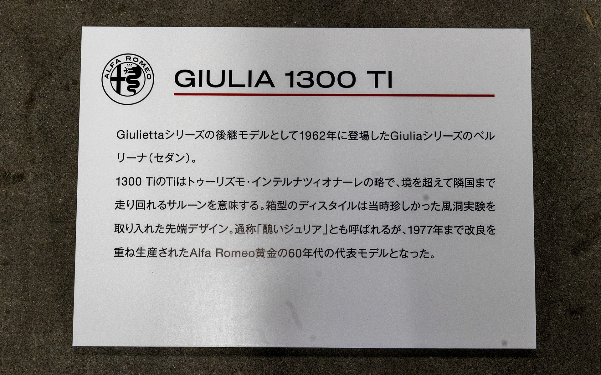 ジュリア 1300 TI