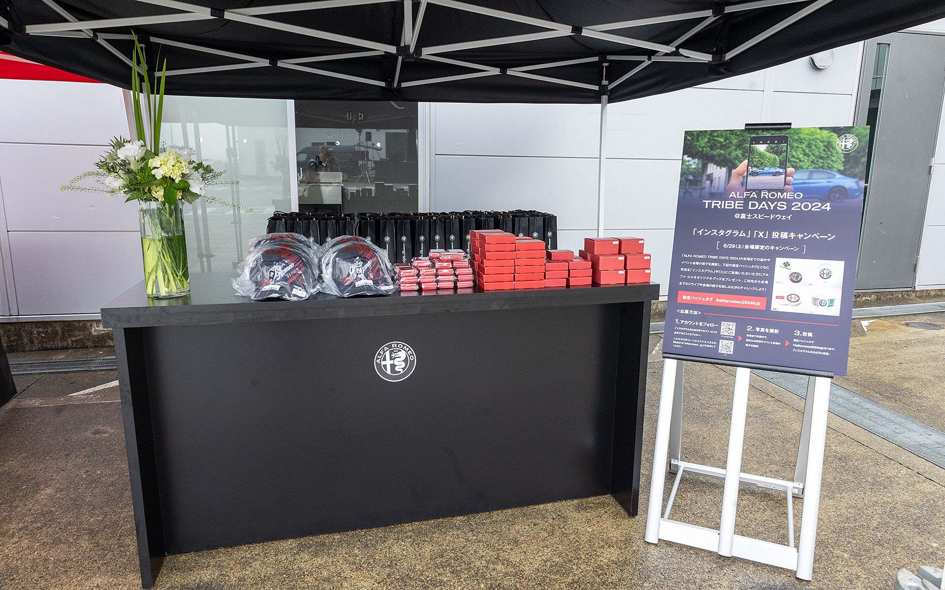 当日はInstagramやXへの投稿キャンペーンも実施。アカウントフォローや投稿をすることで記念品がプレゼントされた
