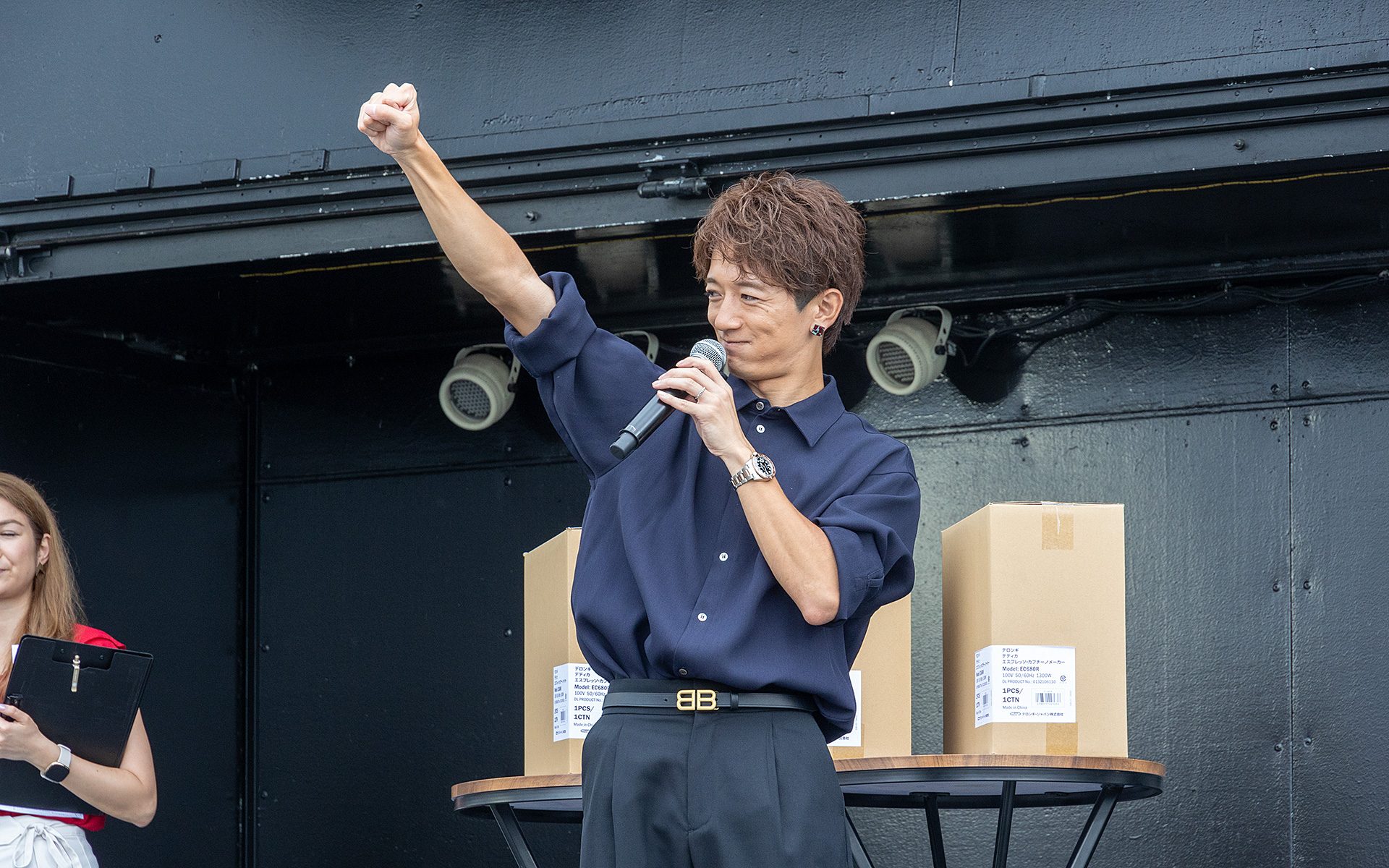 当日は多くのコンテンツに登場して大忙しだった大倉氏。今後、どんなクルマに乗っていきたいかを尋ねたところ「夢はいまのジュリエッタを真ん中において、4Cとステルヴィオを並べるという3台体勢です（笑）」と答えてくれた