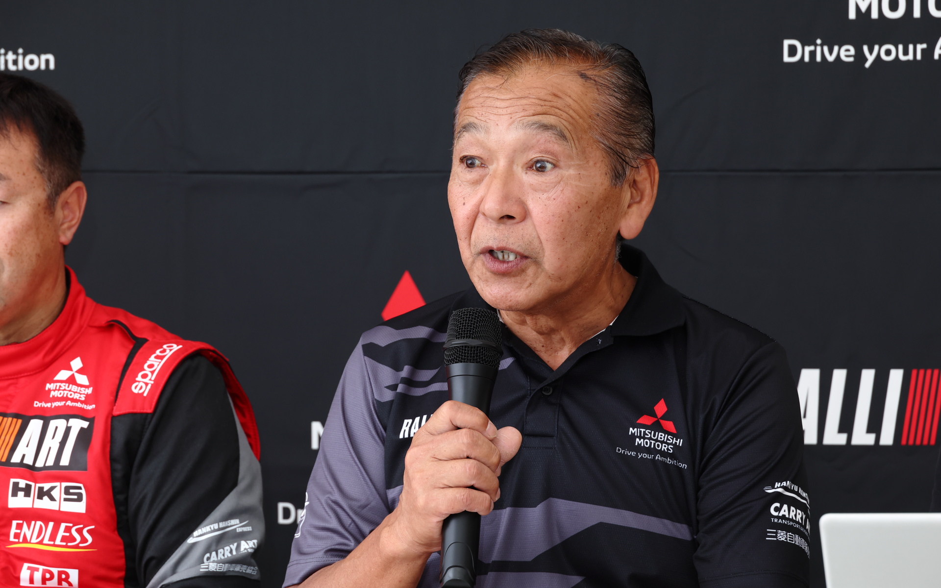 チーム三菱ラリーアートの総監督を務める増岡浩氏
