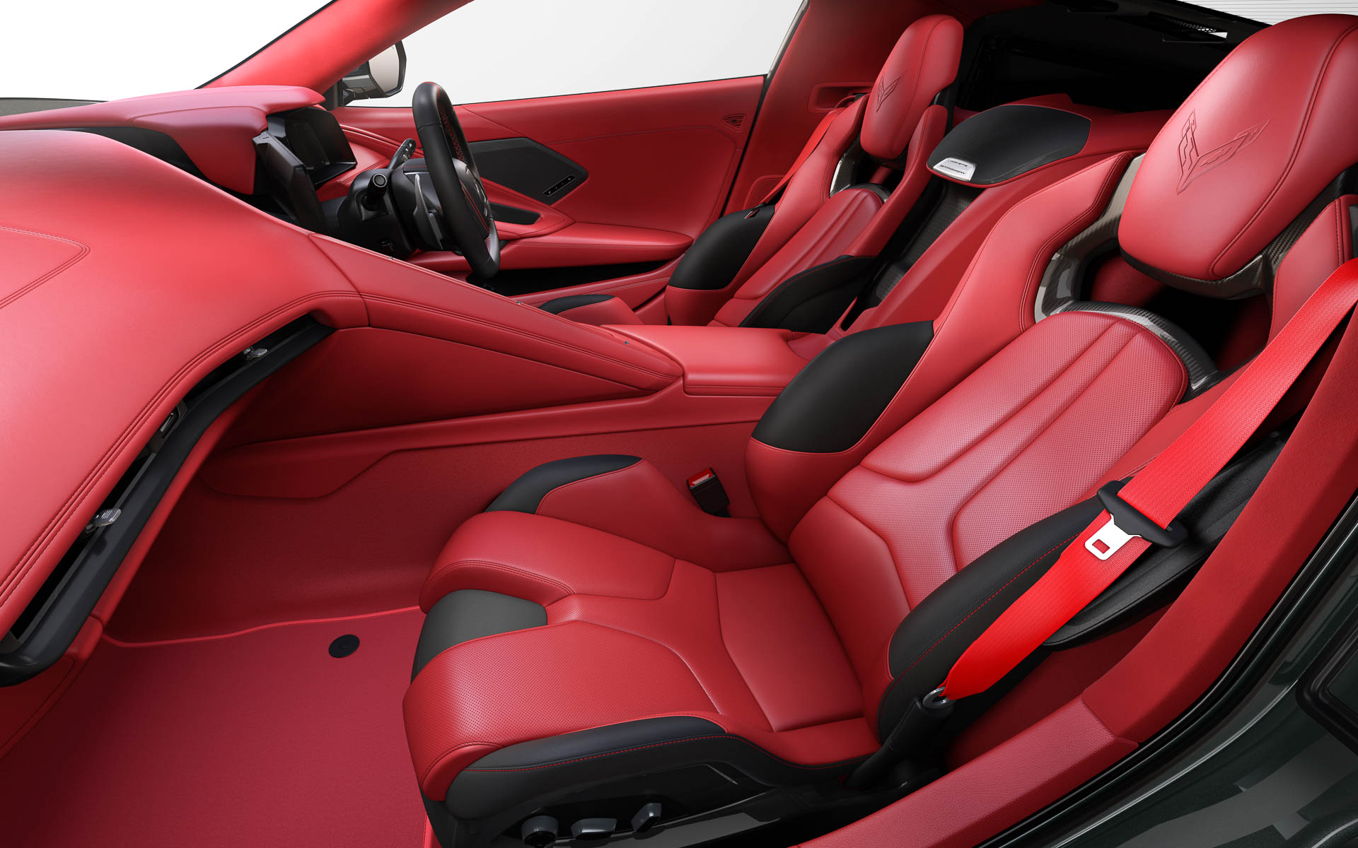 カーボンフラッシュ メタリック/アドレナリンレッド ディップド