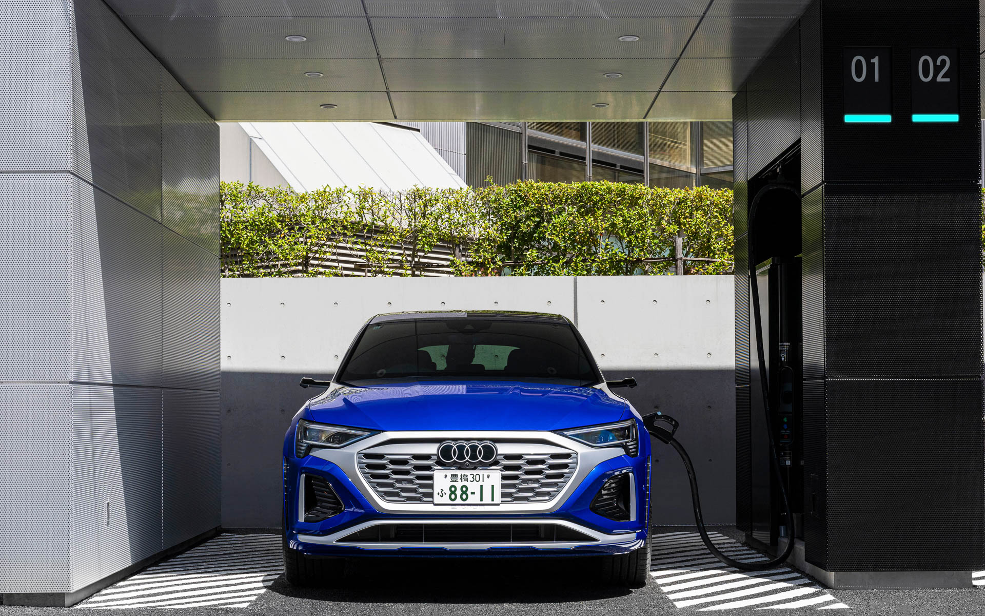 Audi charging hub紀尾井町は、ヨーロッパ以外では初となる拠点