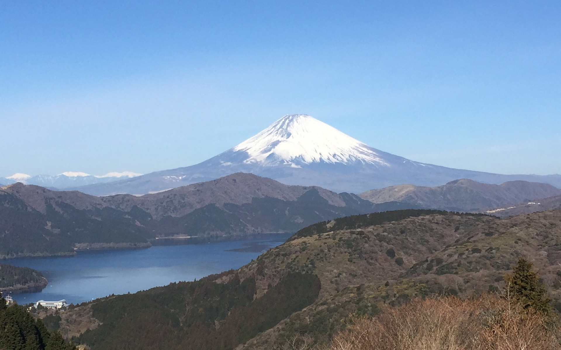 天気が良ければ、会場から富士山を眺望できる