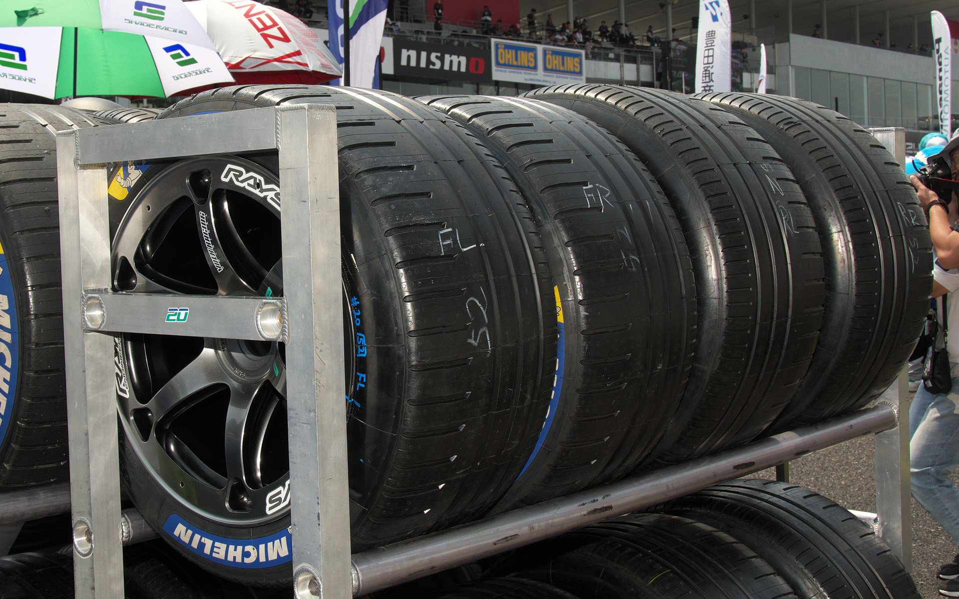 今年はGT300のみにタイヤを供給しているミシュラン。2023年のGT500ではドライタイヤだけでなくウェットタイヤでの強さもあった。そのときのパターンをGT300用タイヤにも採用する予定とのこと