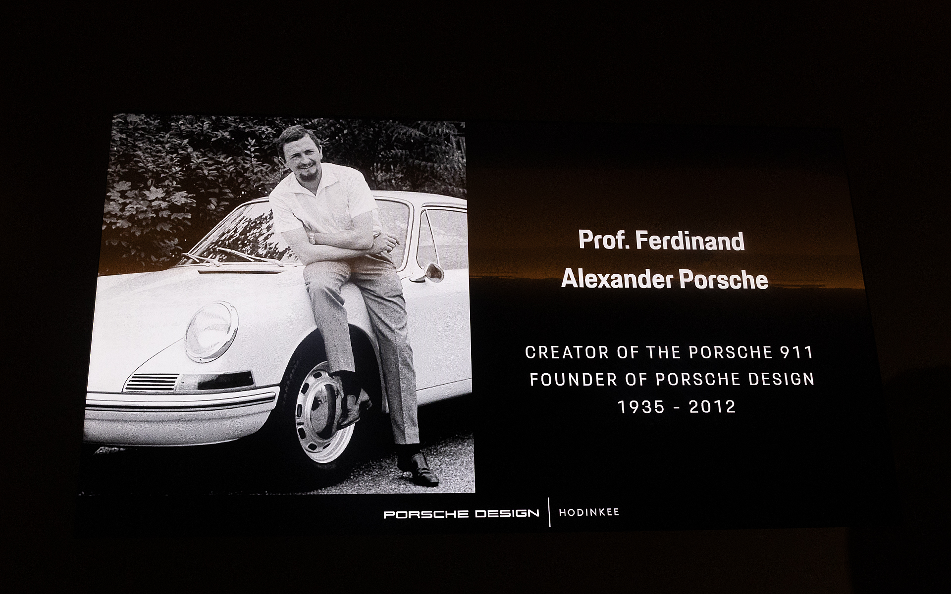 ブルーナー氏は、ポルシェ氏へのインタビューも行なっている。ポルシェ氏はデザインによって機能が制限されることはあってはならないという信念を持っていたという