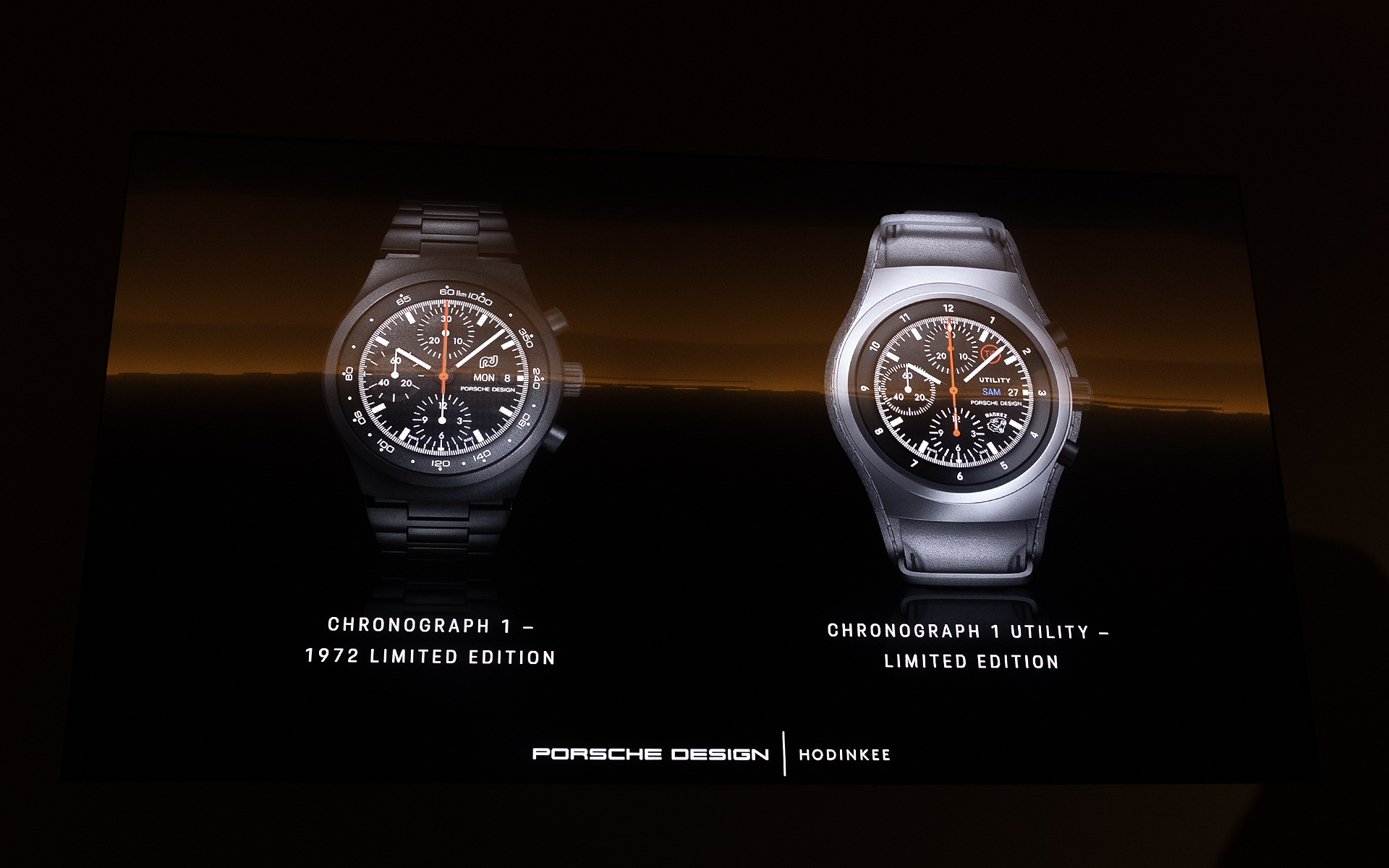 2022年に発売された「ポルシェデザイン クロノグラフ1 50周年記念限定モデル」は、なんと一夜で完売したという。そしてケース素材に傷の付きにくいチタンカーバイドを使うクロノグラフ1 ユーティリティの製造も行なわれた