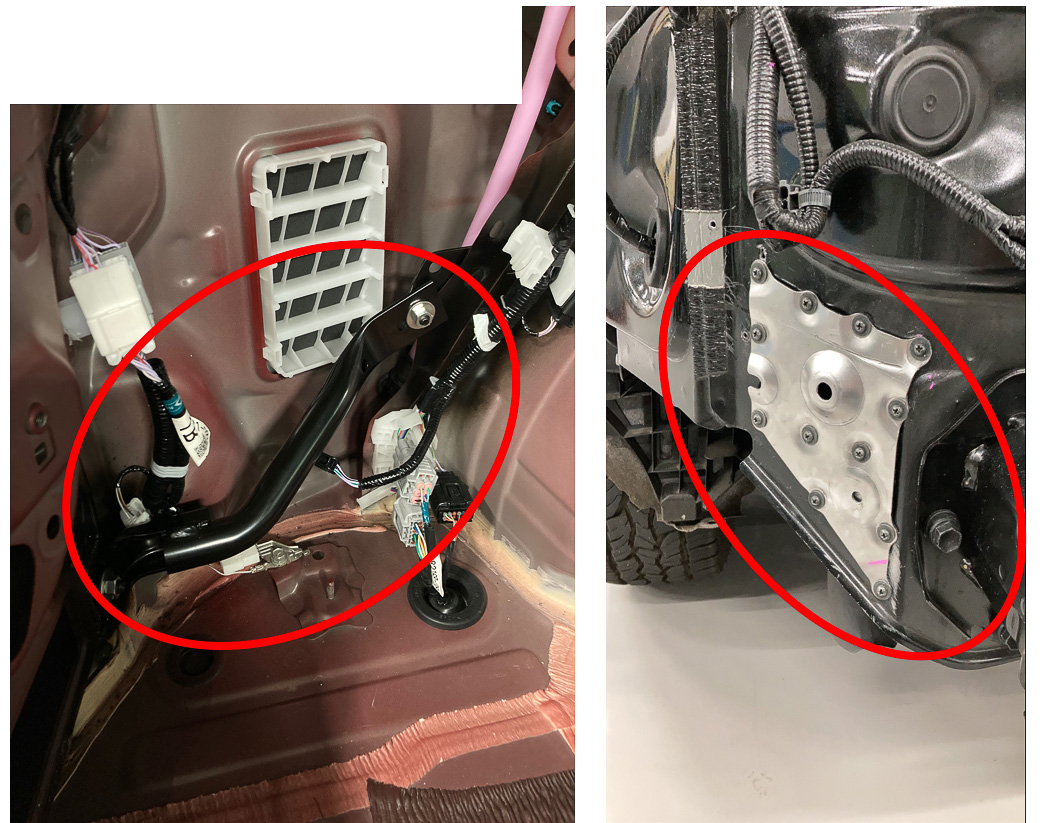 2024年3月のNX一部改良によって装備されたボディ後端の強化部分