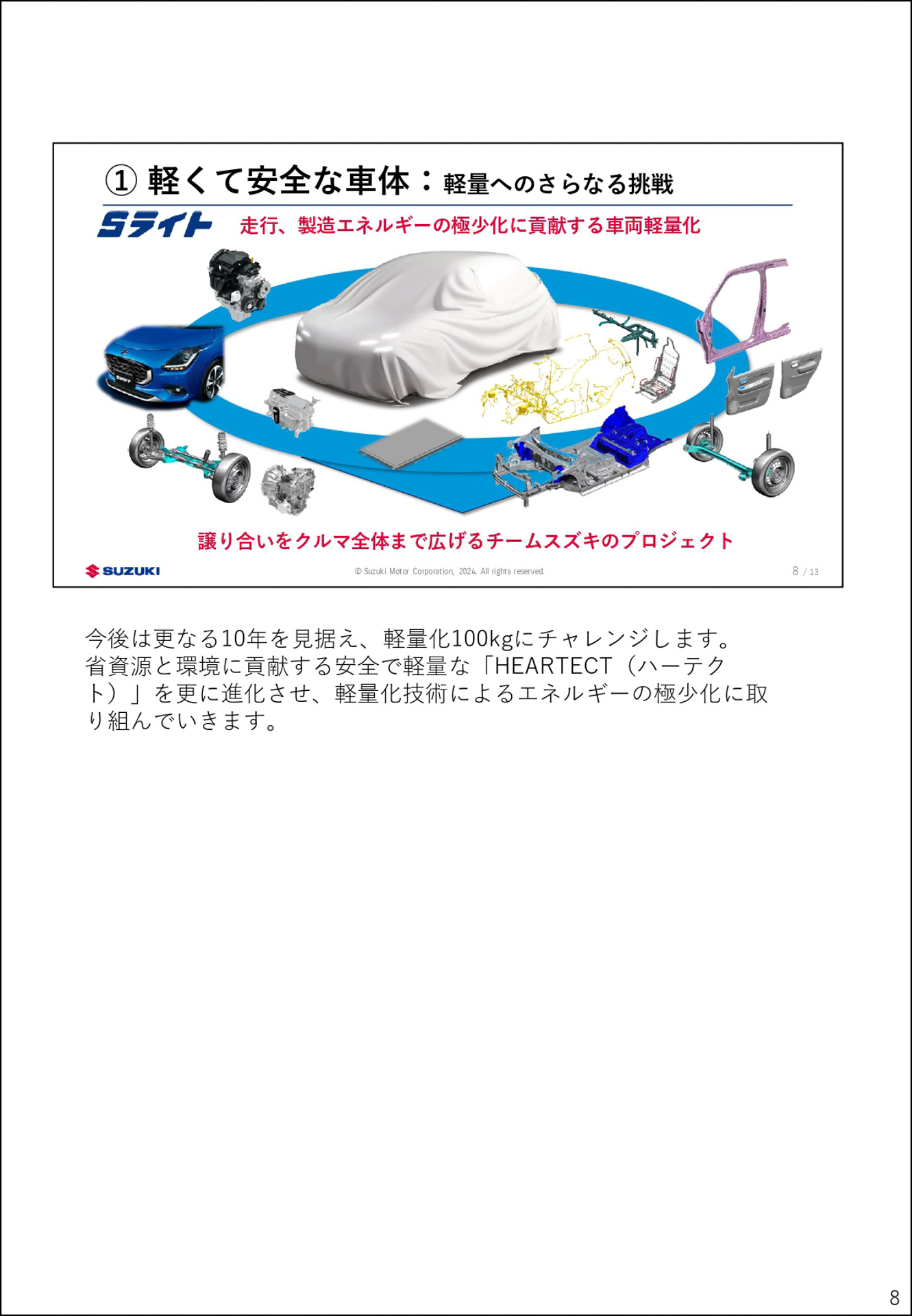 10年先を見据えた技術戦略説明会の資料