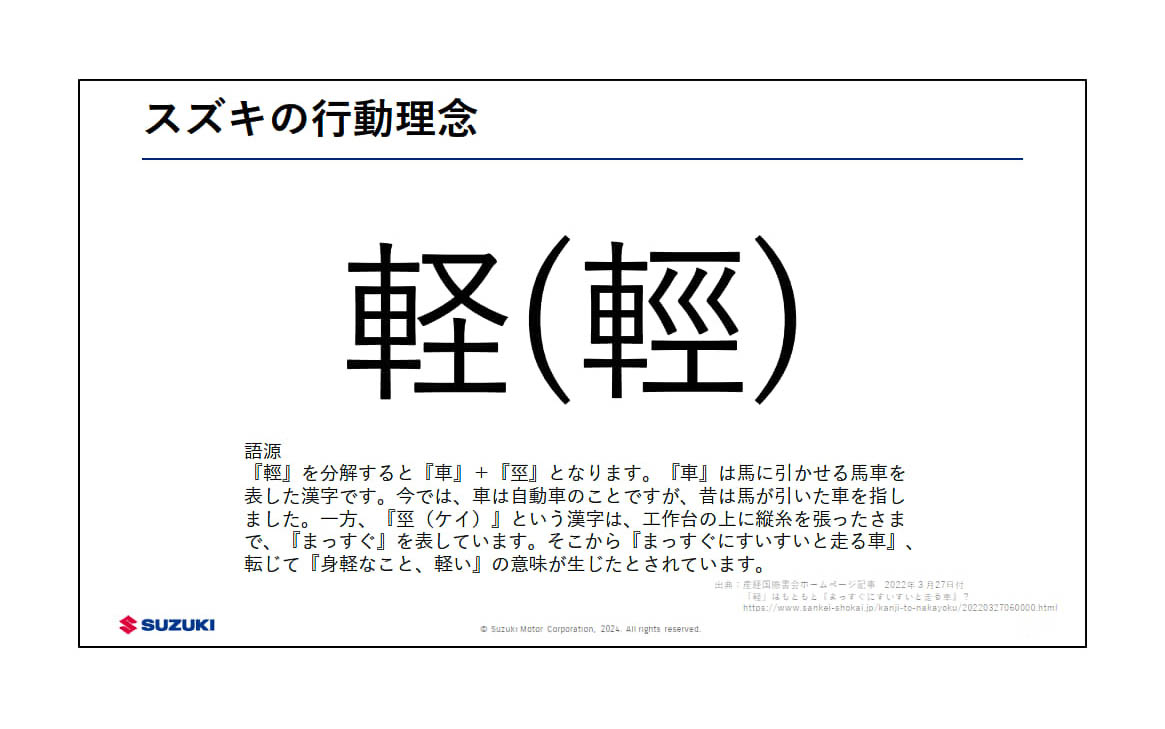 スズキの行動理念