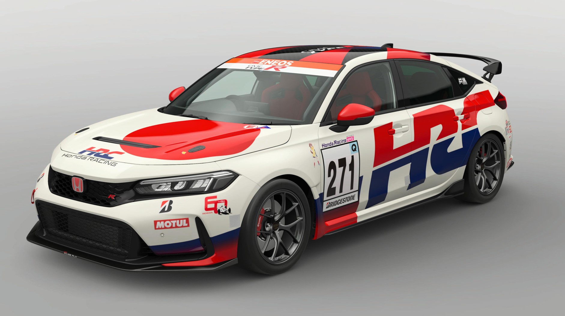 参加賞の2024年スーパー耐久シリーズST-Qクラス参戦車両「Honda CIVIC TYPE R CNF-R」リバリー
