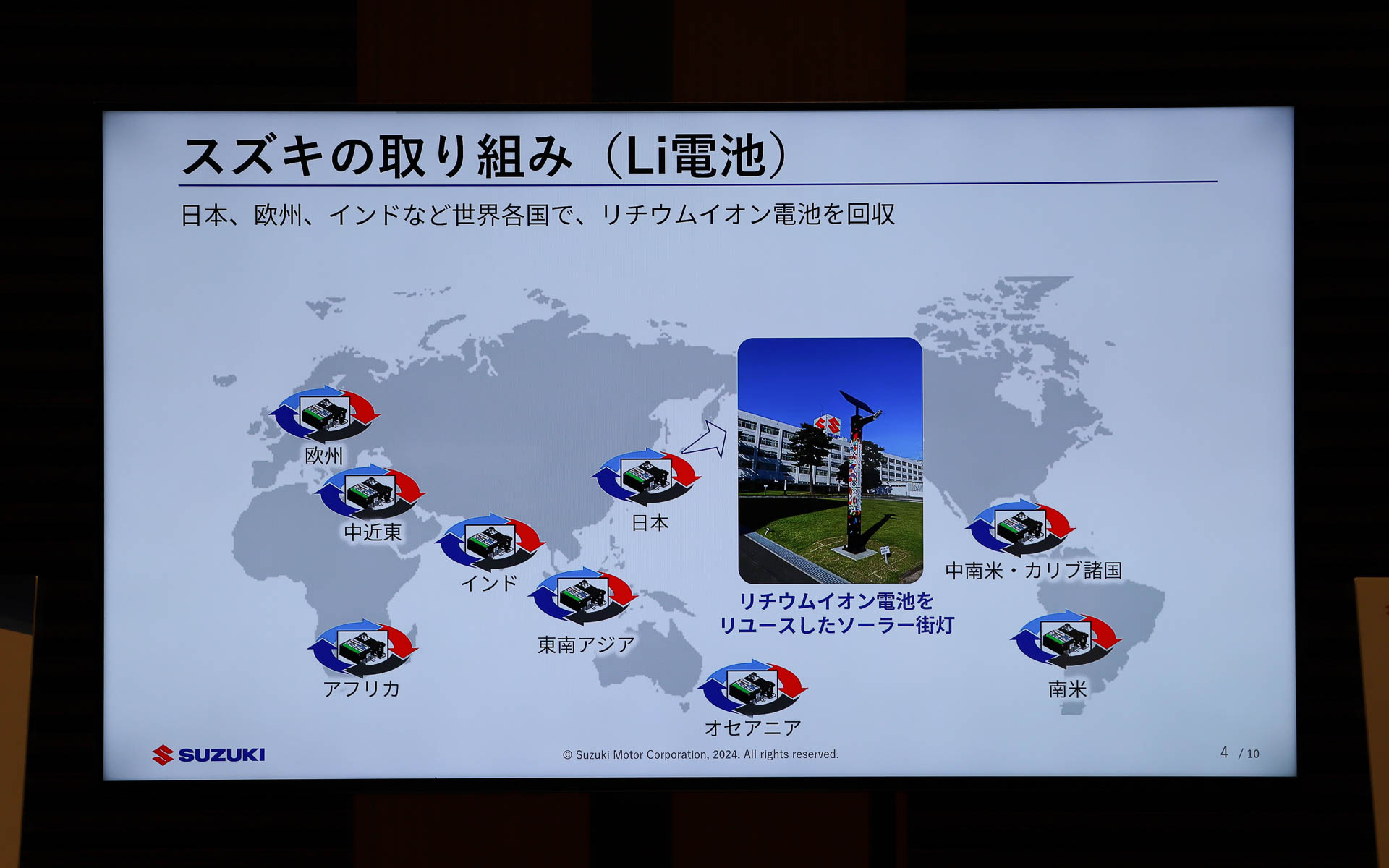 スズキが行なっているリチウムイオン電池の回収
