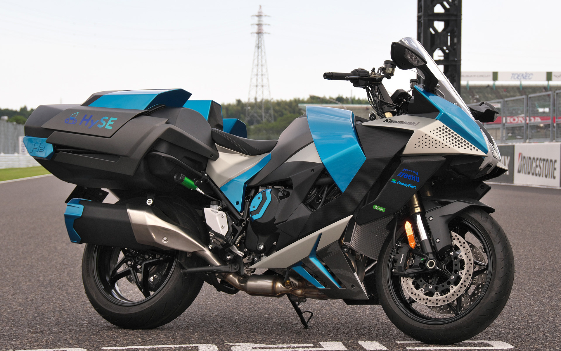 カワサキが開発中の水素エンジンバイク