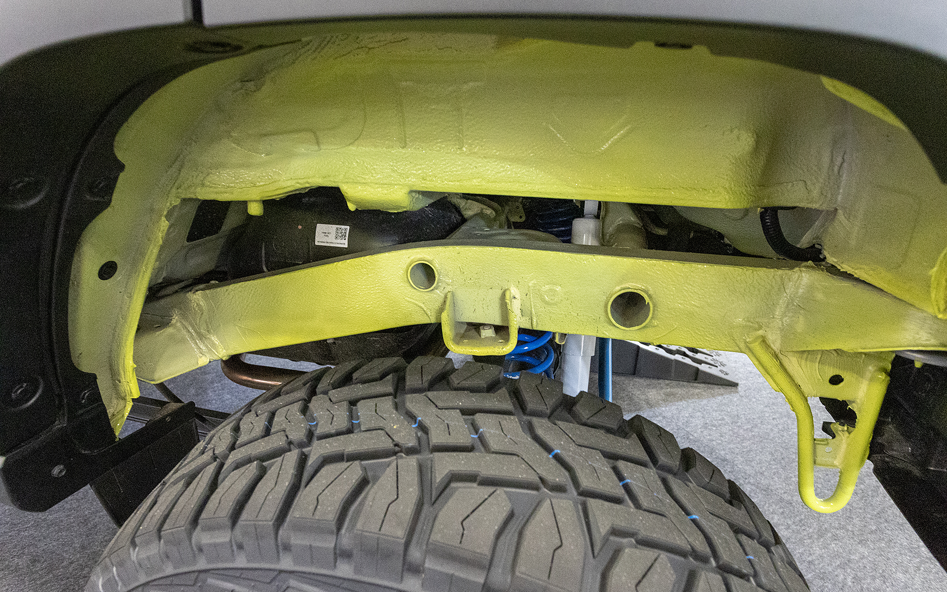 長くなったリアのフレーム部