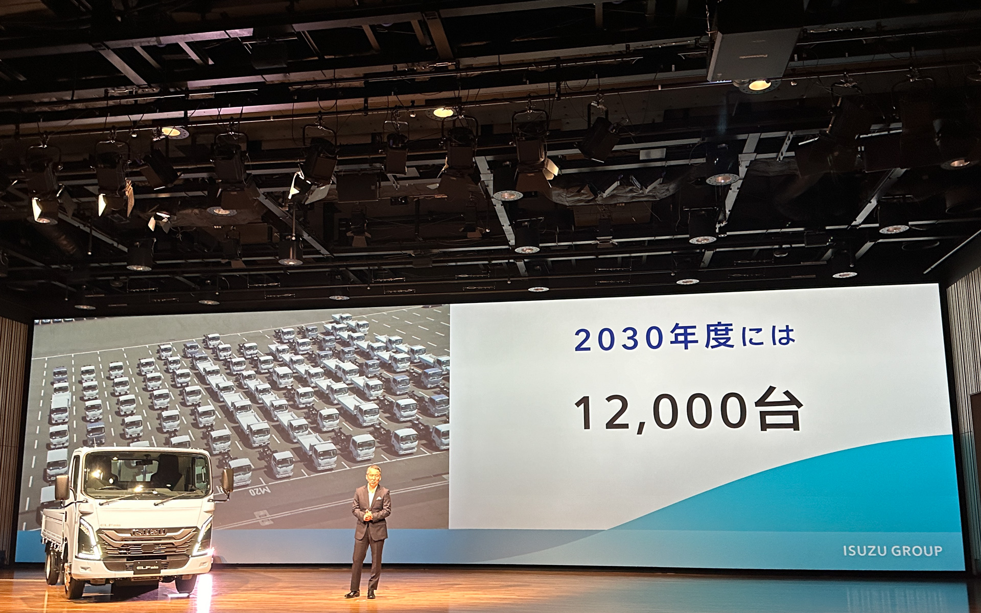2024年度は国内目標販売台数5000台を計画しているが、2030年度には1万2000台を目標に掲げた