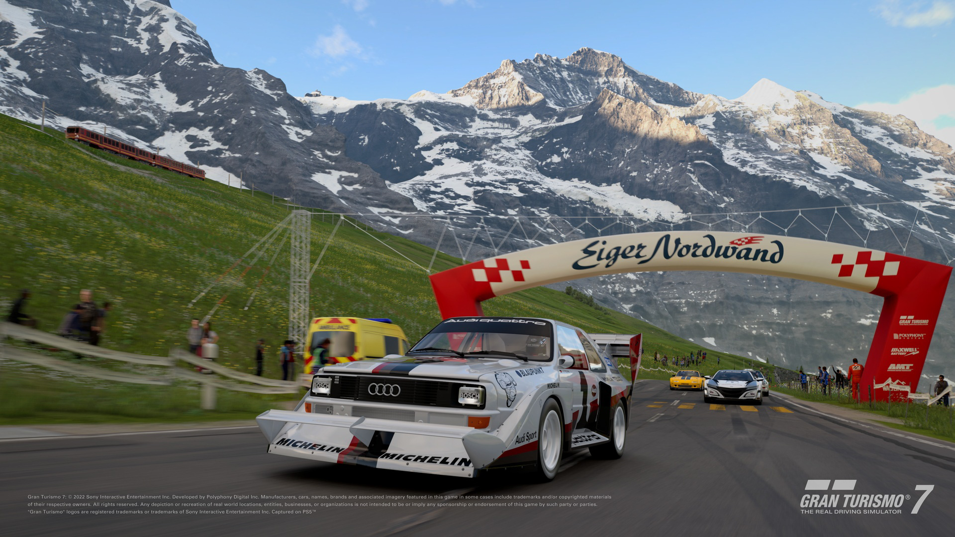 新規収録コース：アイガー北壁コース（全長：2436m、最大高低差：90m、コーナー数：11、最大直線長：250m）