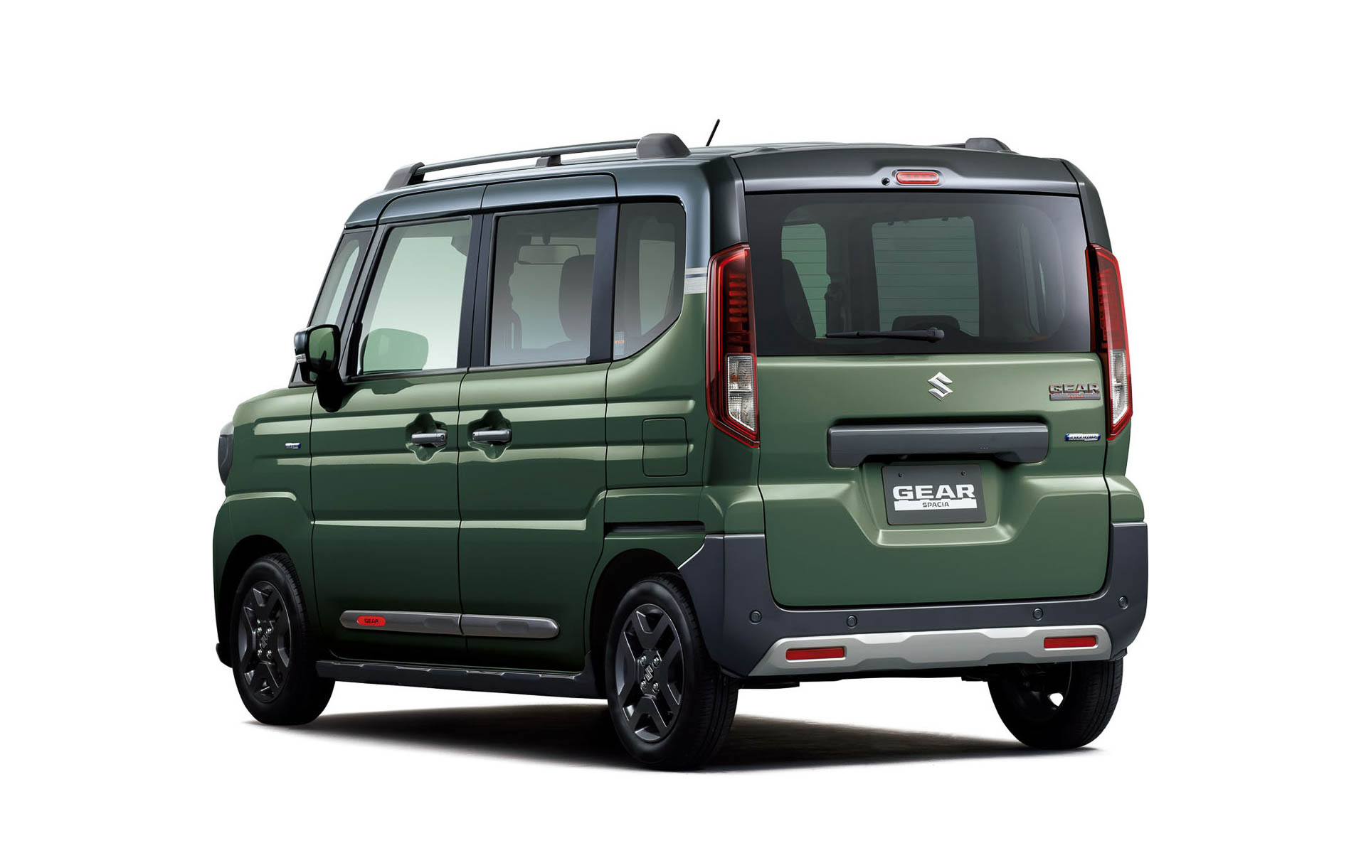 クールカーキパールメタリック ガンメタリック2トーンルーフ（リア）