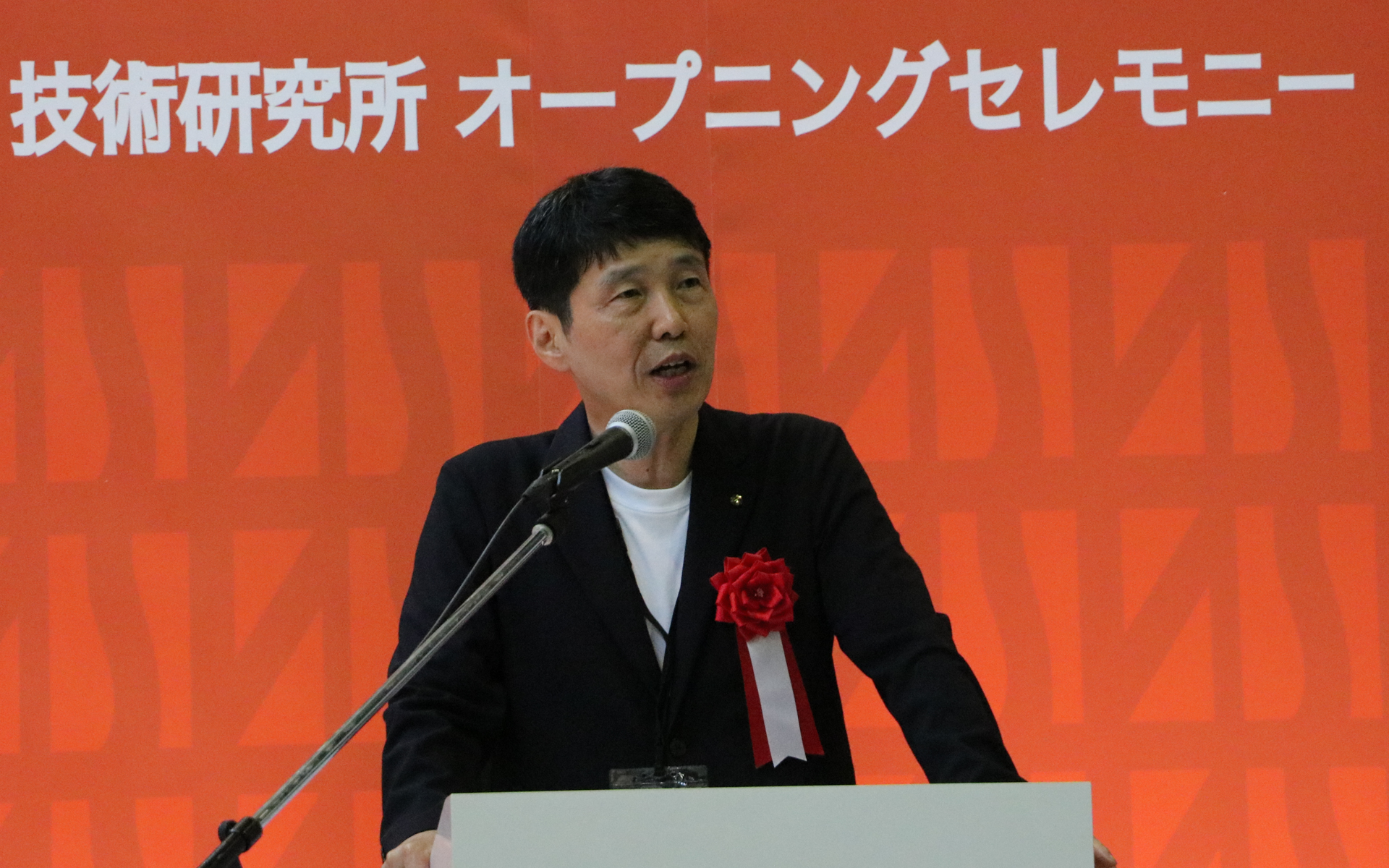 群馬での新たな事業創生に向け期待感を述べる群馬県知事 山本一太氏