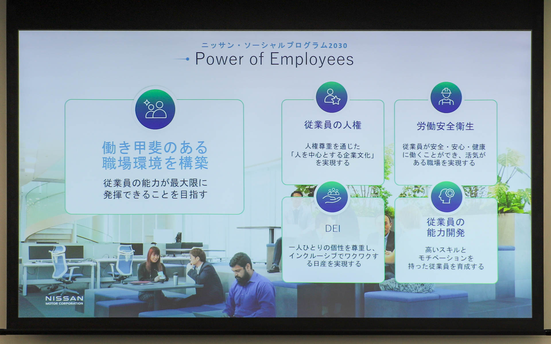 従業員が職場で本来の自分らしさを発揮できるよう、サポートとエンパワーメントを受けていると感じられる環境を整備