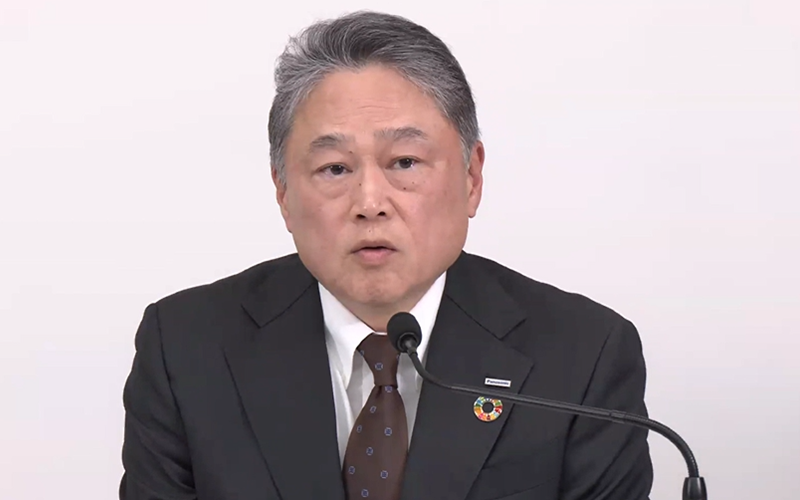 梅田CFOは「米国の第2四半期以降は好調な販売を見込んでいる」と語る