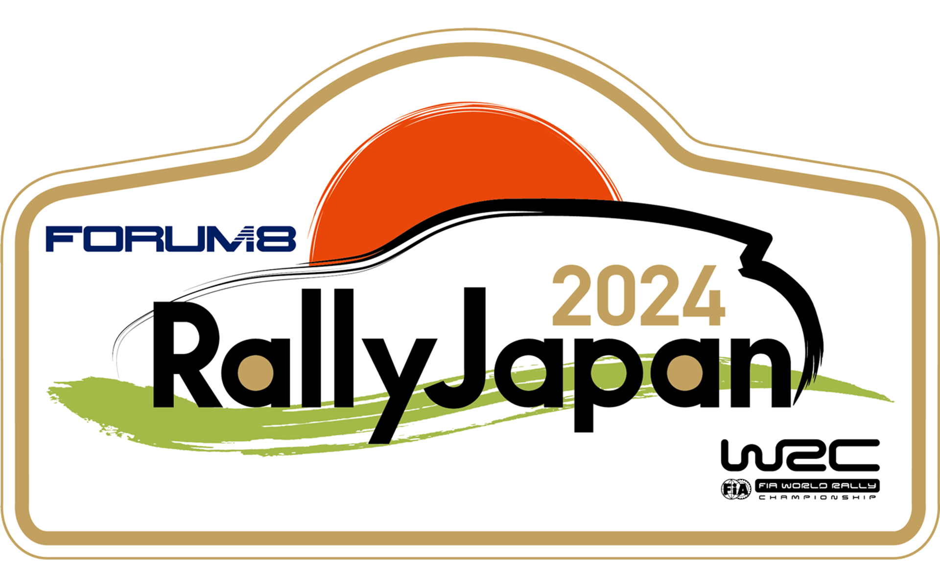 FIA世界ラリー選手権フォーラムエイト・ラリージャパン2024のロゴマーク
