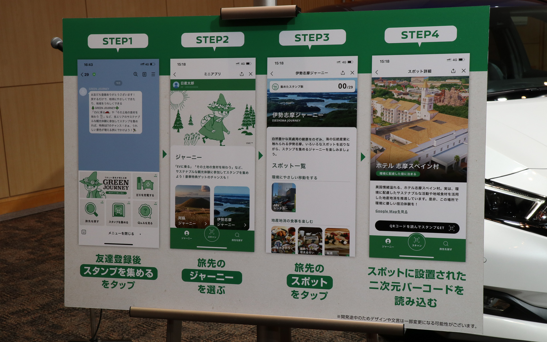 スタンプラリー機能を使うための4つのステップ