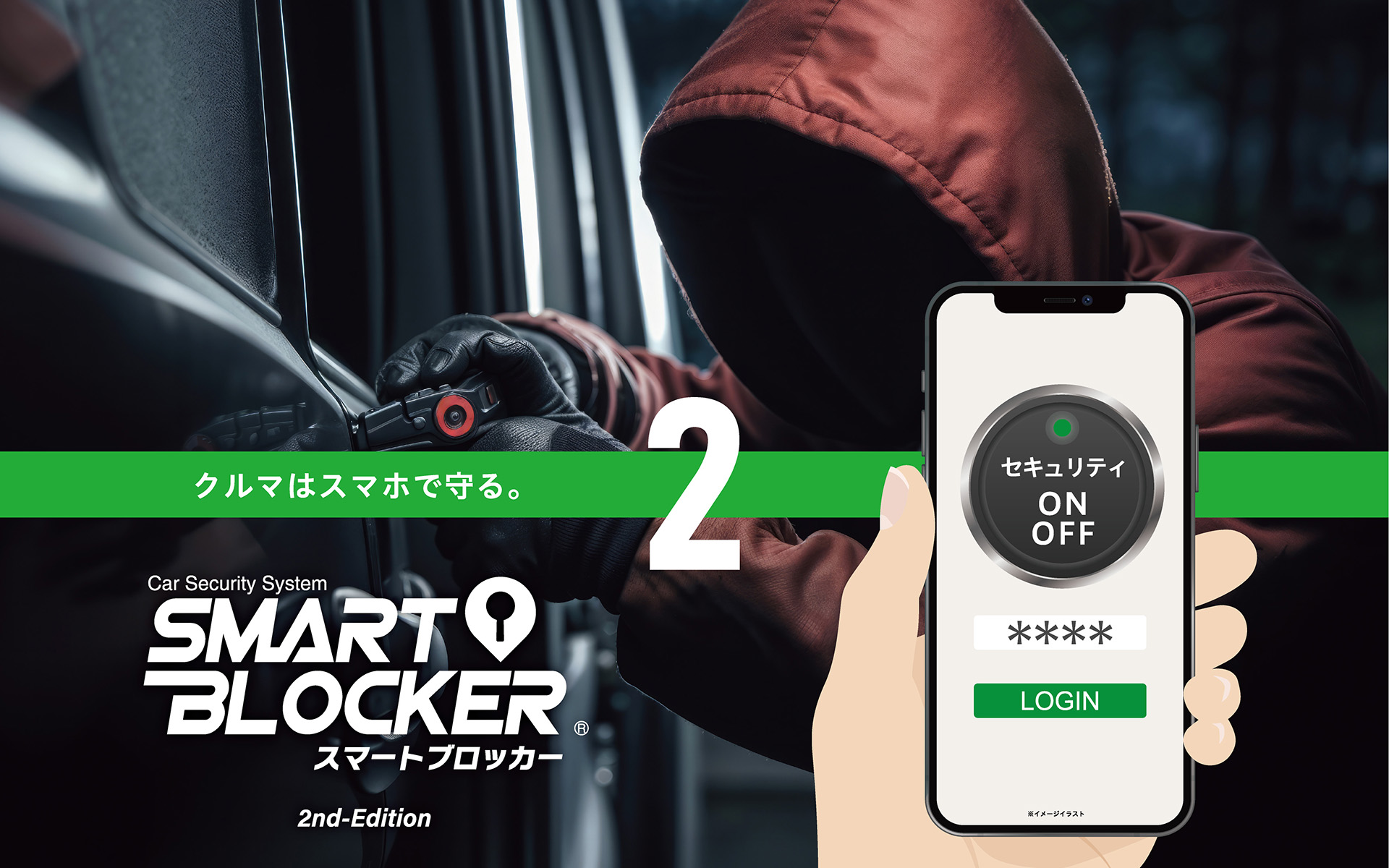 通信型カーセキュリティ「スマートブロッカー2」