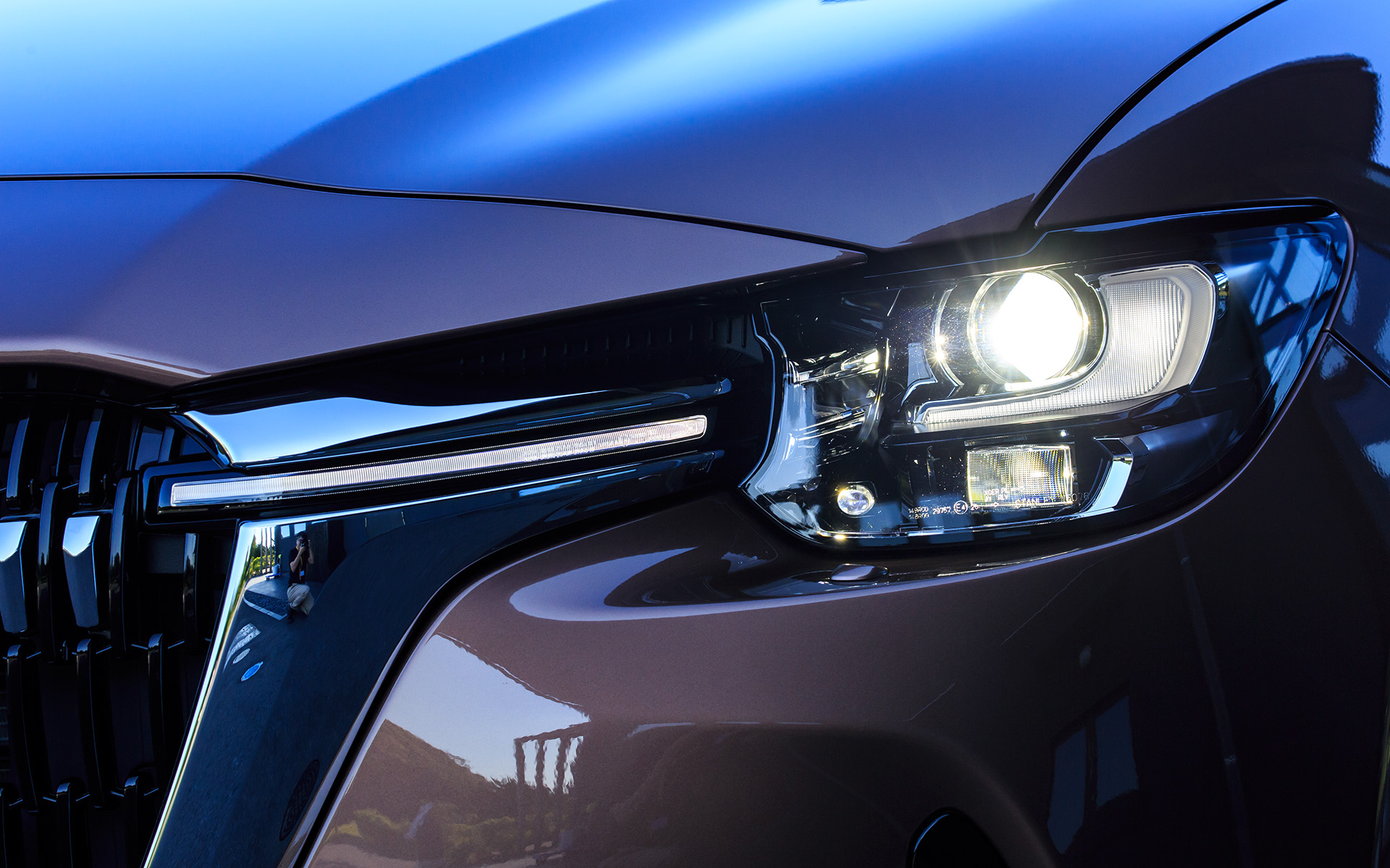 ハイビーム点灯時