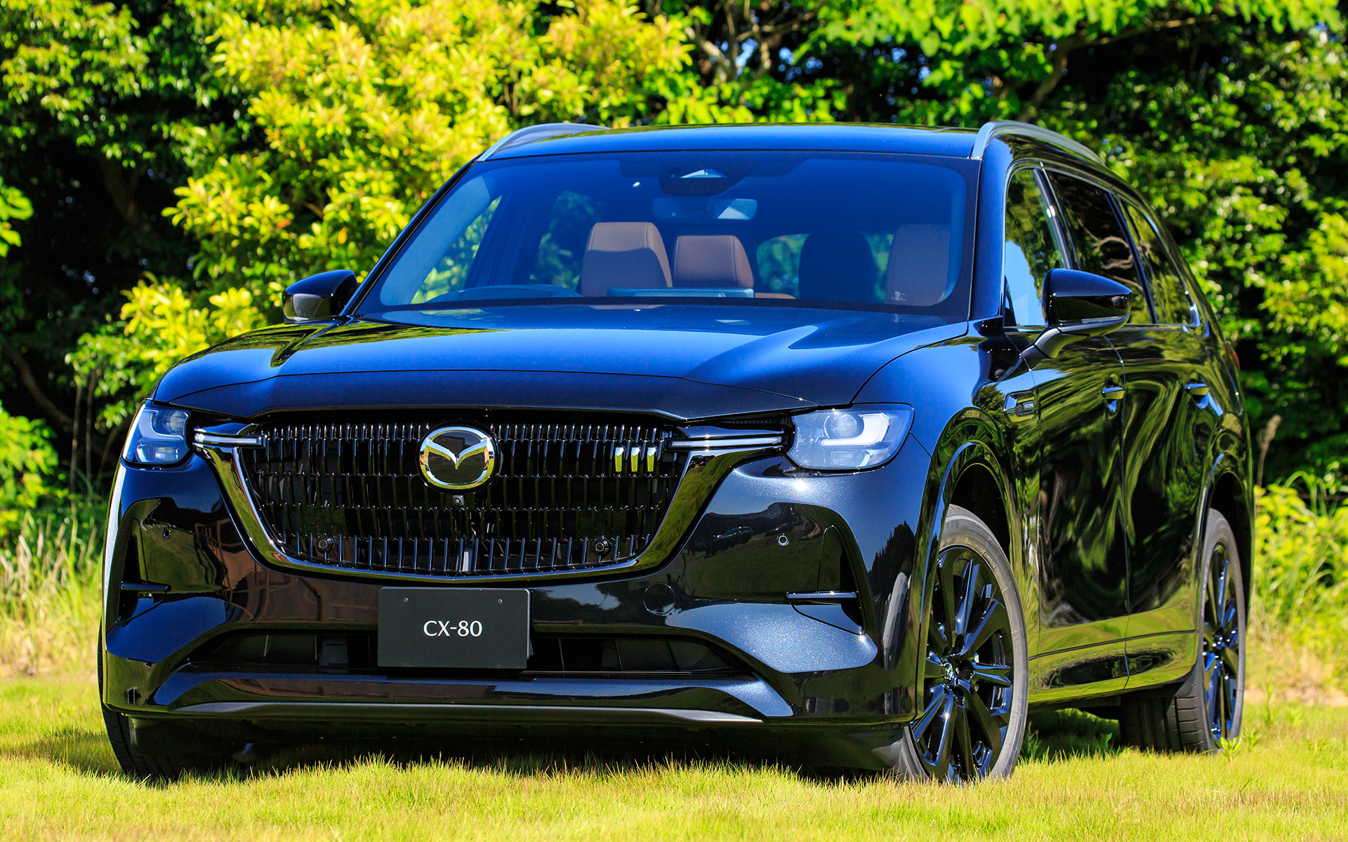 撮影車両のボディカラーはジェットブラックマイカ。モダン系同様サイドシルガーニッシュなどはボディ同色